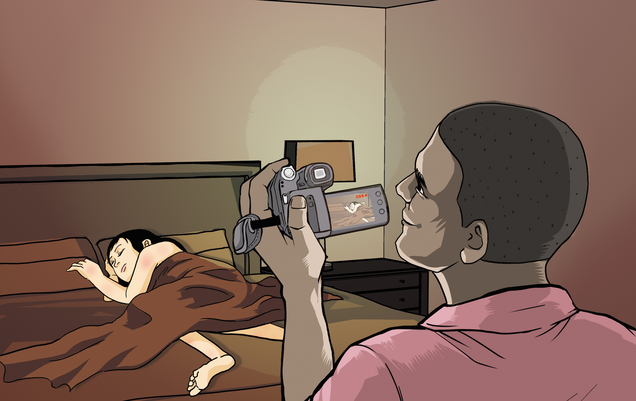 林師在咖啡中摻入迷藥拿給女學生喝，再佯稱將女學生送醫為由，開車將女學生載去汽車旅館開房間。