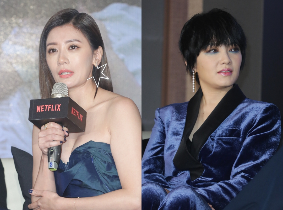 賈靜雯與范曉萱皆選擇以單邊耳環展現不同於以往的個性魅力。