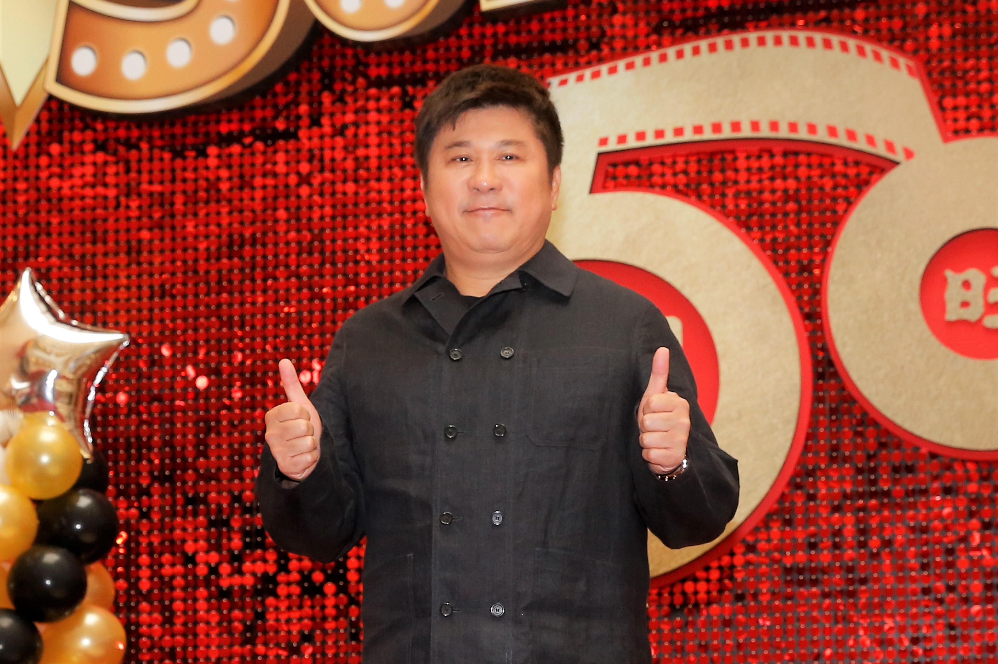 曾在中視主持過多檔節目的胡瓜,今日特地來到中視五十周年台慶。