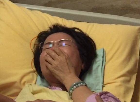 林宛蓉腦震盪被送醫治療。（林宛蓉提供）