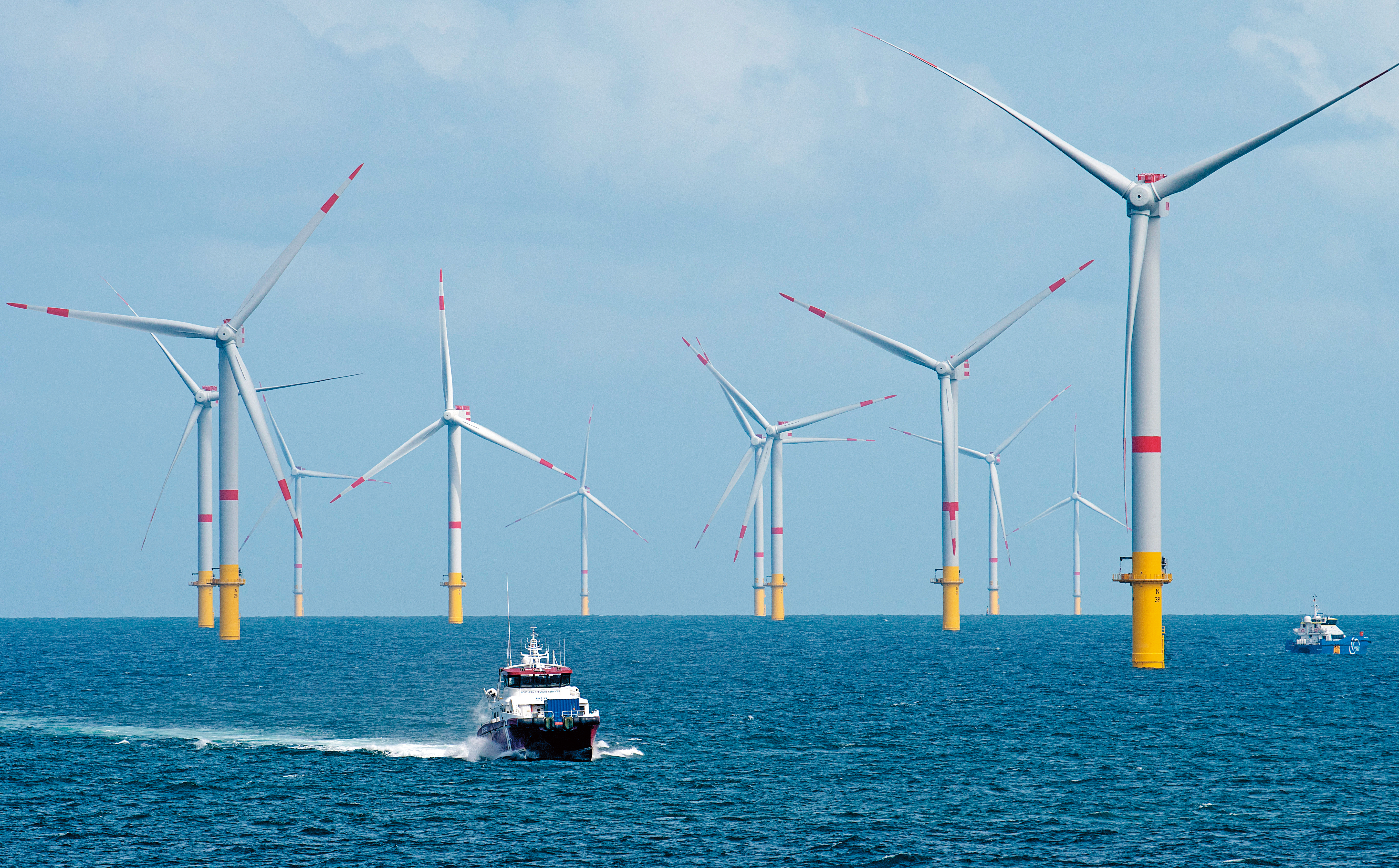 政府大力扶植離岸風電產業，打造本土化供應鏈，具政策利多的風電股可望在選前有表現機會。（東方IC）