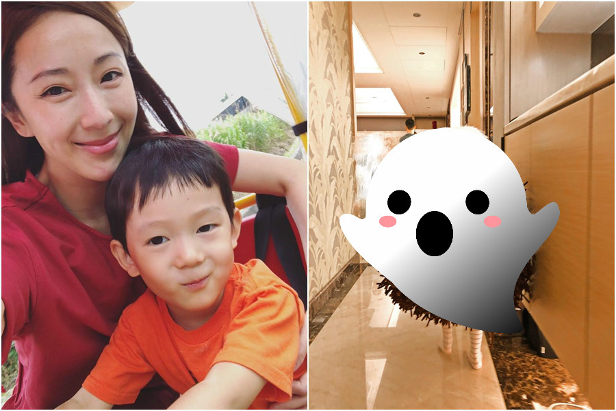 隋棠幫大兒子Max準備萬聖節裝扮，花3天手作成果超猛。（翻攝自隋棠 Sonia Sui臉書）