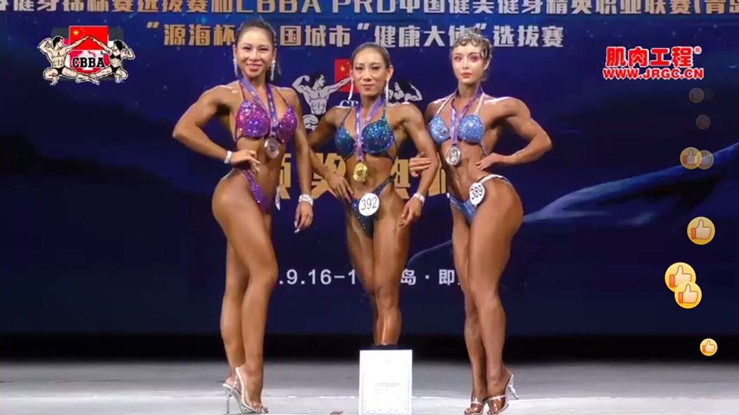 袁合榮在中國健美比賽中獲得第2名。（翻攝袁合榮Instagram）