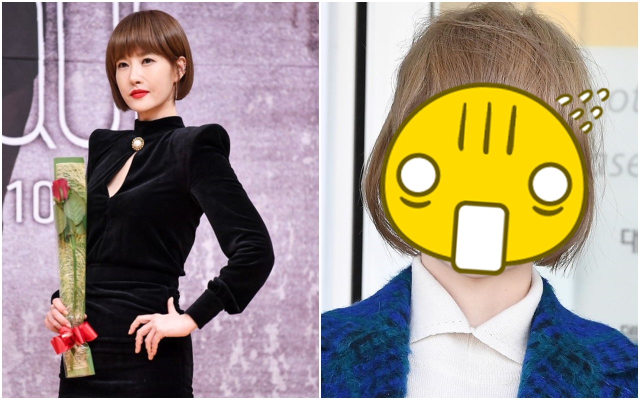 金宣兒9月參加新戲記者會時被指臉部僵硬、充滿膠感（左），今（1日）現身機場又被發現法令紋明顯（右）。（翻攝自朝鮮體育／Newsen）