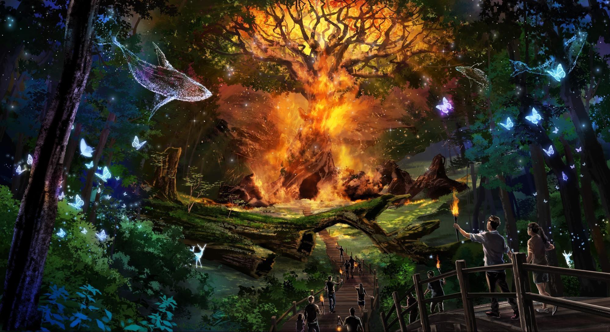 Formosa Wonderland氛圍圖,園區將打造森林奇幻世界。(熱蘭遮公司提供)