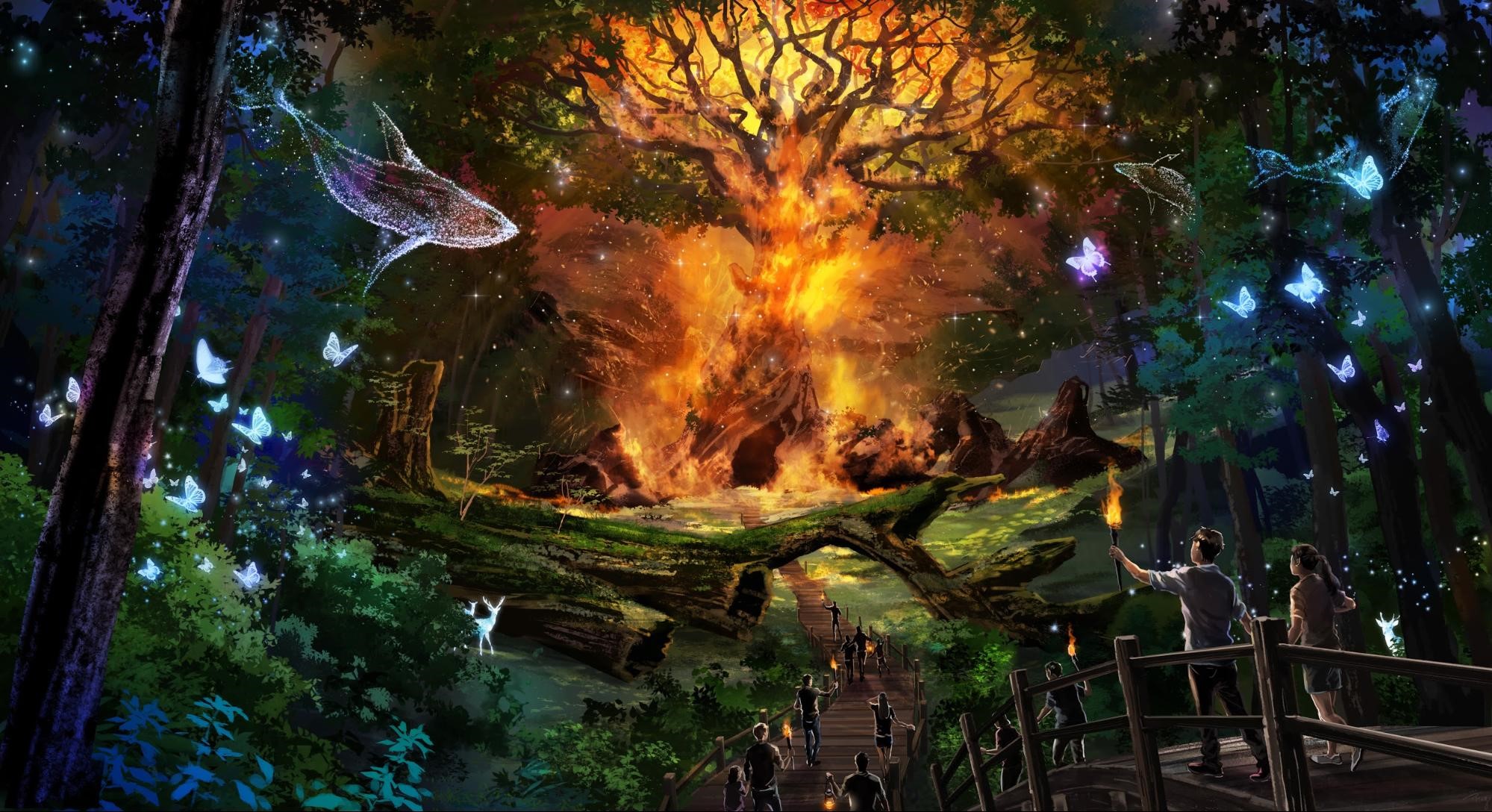 Formosa Wonderland氛圍圖，園區將打造森林奇幻世界。（熱蘭遮公司提供）