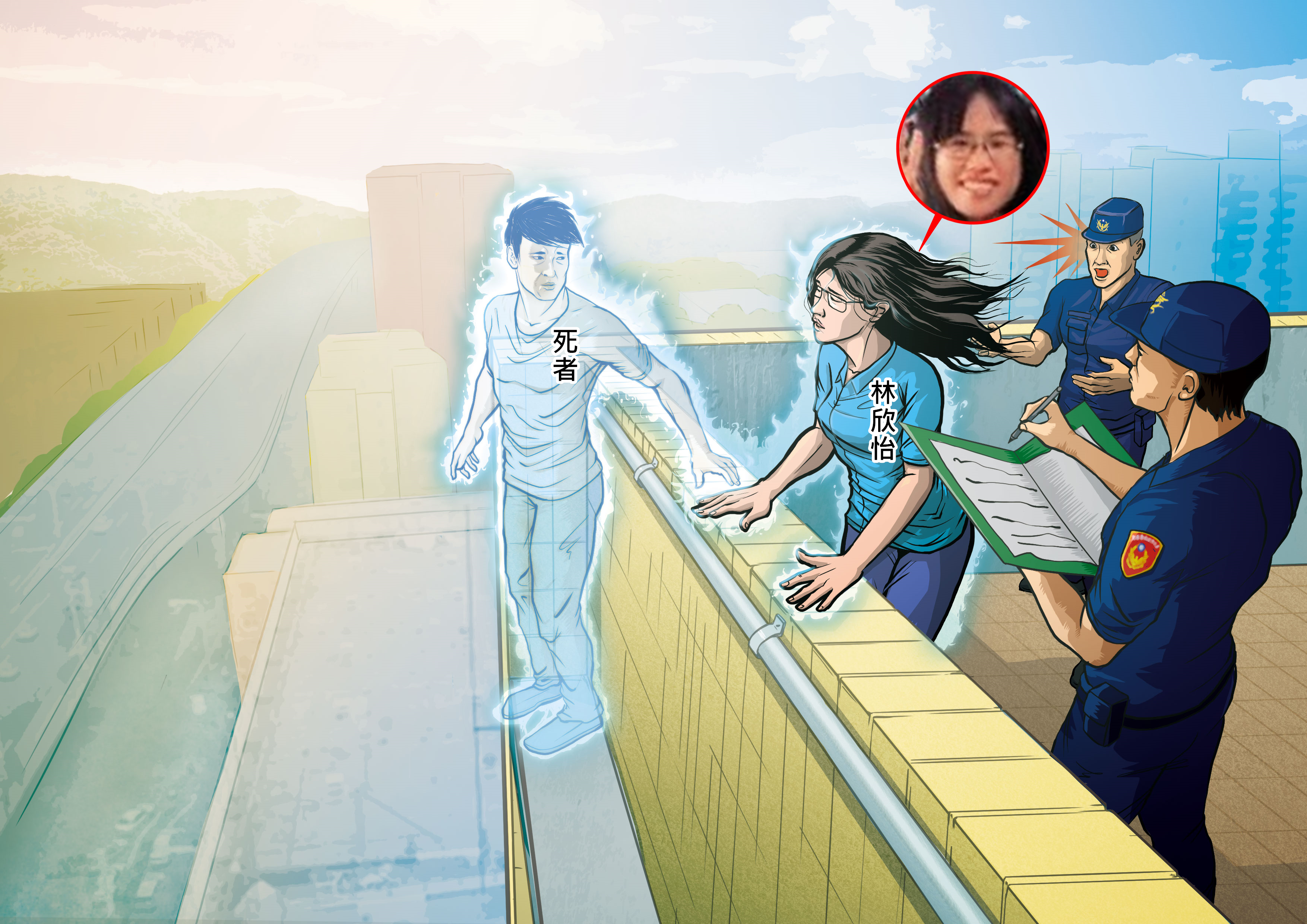 桃檢檢察官林欣怡具感應超能力，連偵辦墜樓案件都刻意站上死者生前墜落高處，感應到外力介入，查出死者因吸毒而喪命。