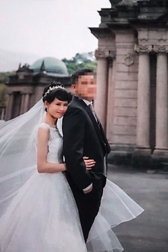通靈女檢林欣怡六月低調完婚,同事及長官都不知情,婚紗照可見她幸福出嫁模樣。(讀者提供)
