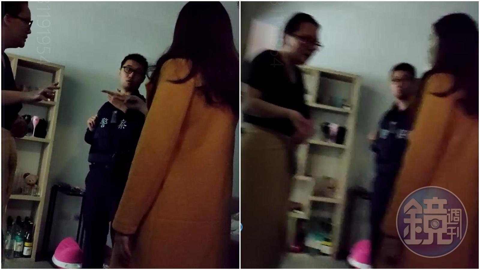 陳小姐再控訴,指胡嘉嘉母女將房子的電鈴線切斷,故意關燈佯裝不在。(讀者提供)
