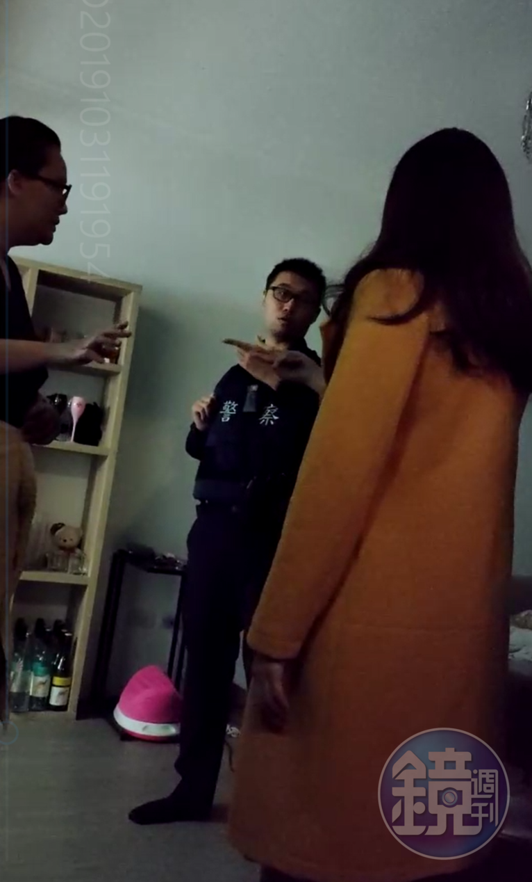 胡女向房東嗆聲,除非撤告否則不搬走。(讀者提供)