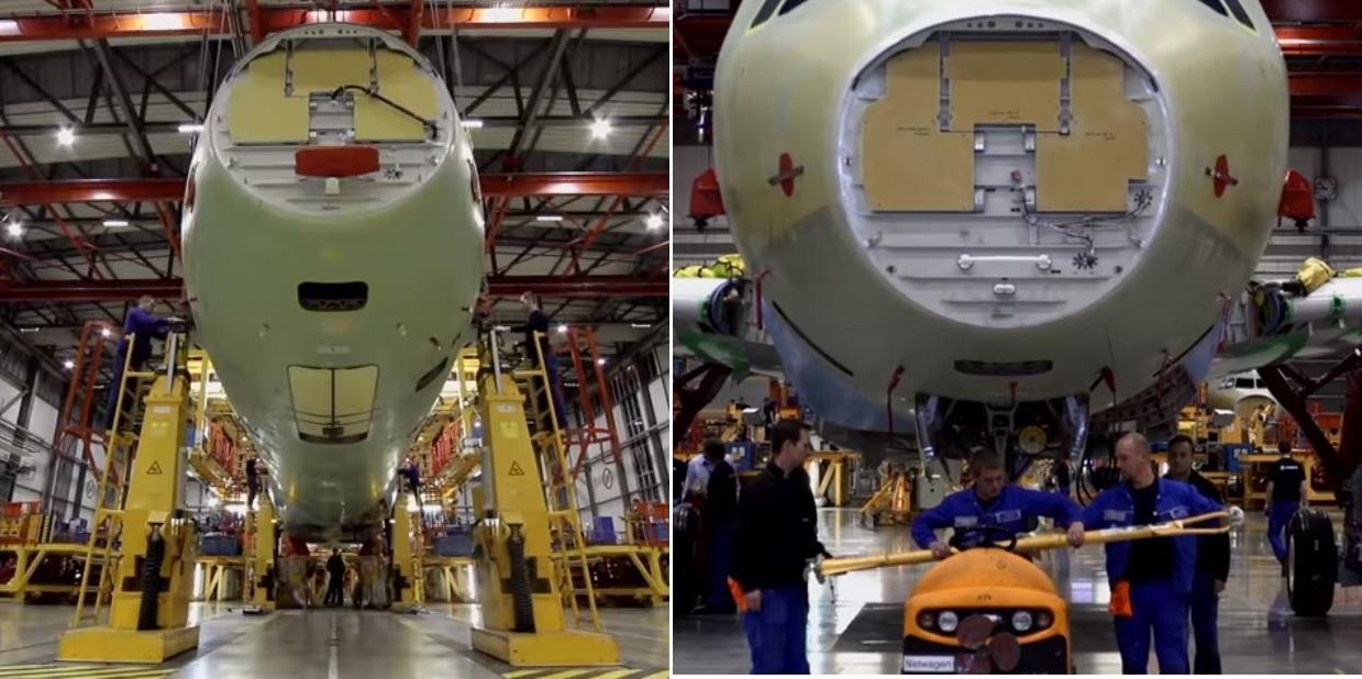 星宇航空首架「A321neo」客機123秒組裝過程曝光。(圖截自星宇航空粉專)