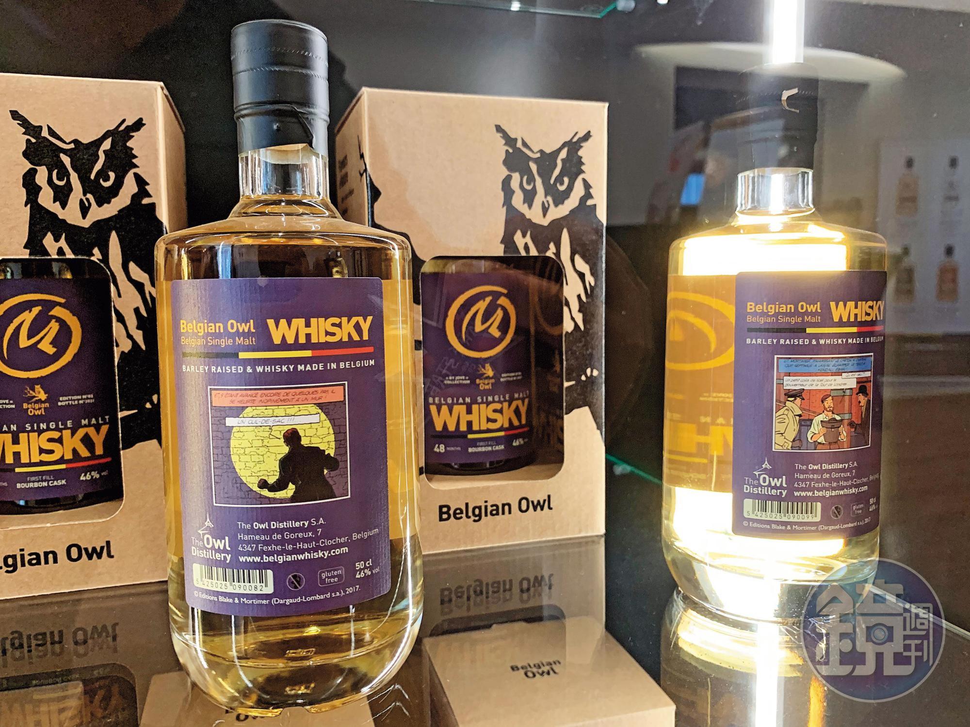 從大麥原料到外觀酒標都是純正比利時血統的貓頭鷹威士忌。