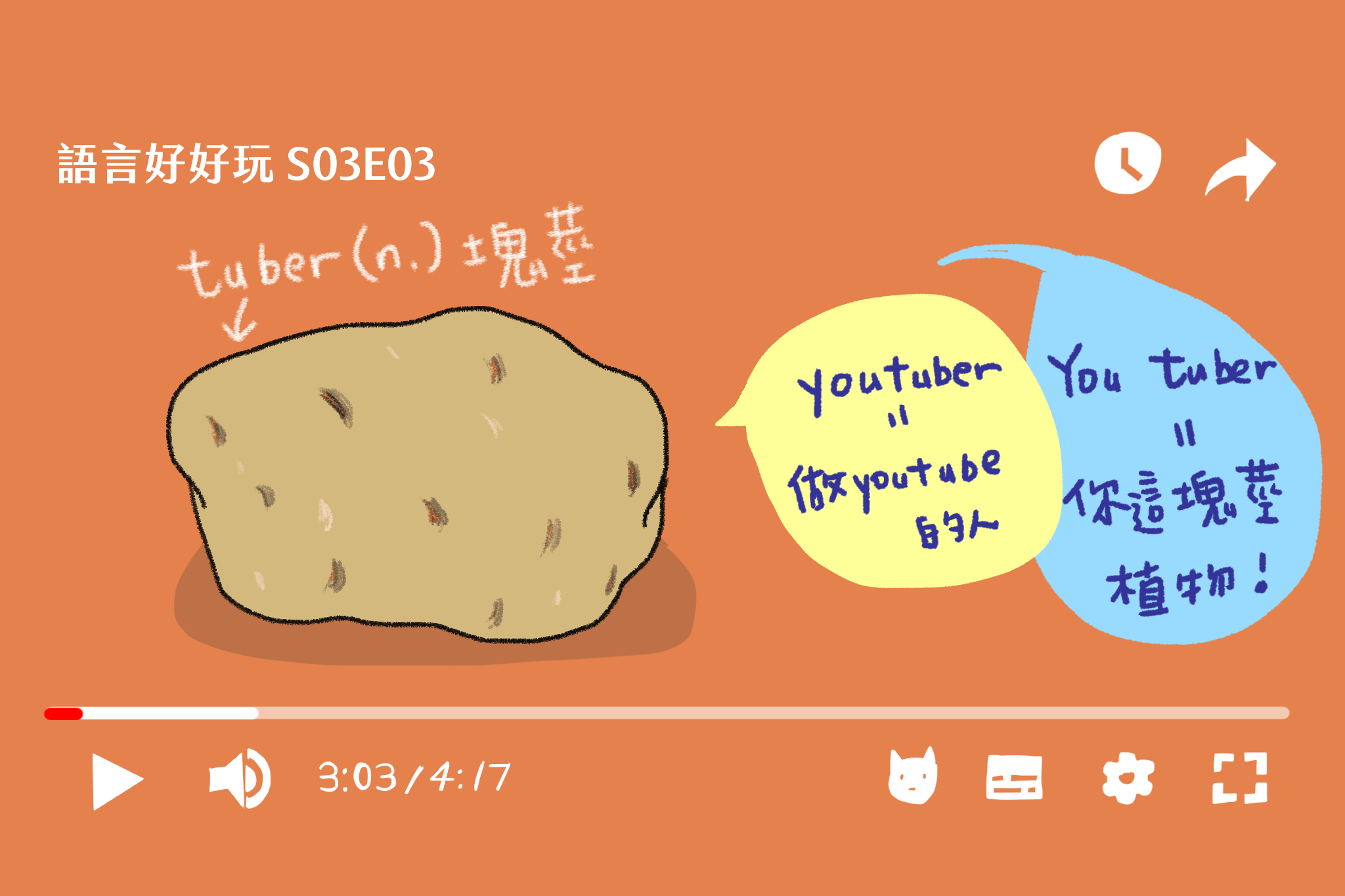 如果把重音放錯位置，「youtuber」居然會變成一句罵人的話！我們要更細心的聽週遭的人說話，才能夠把口說練好。