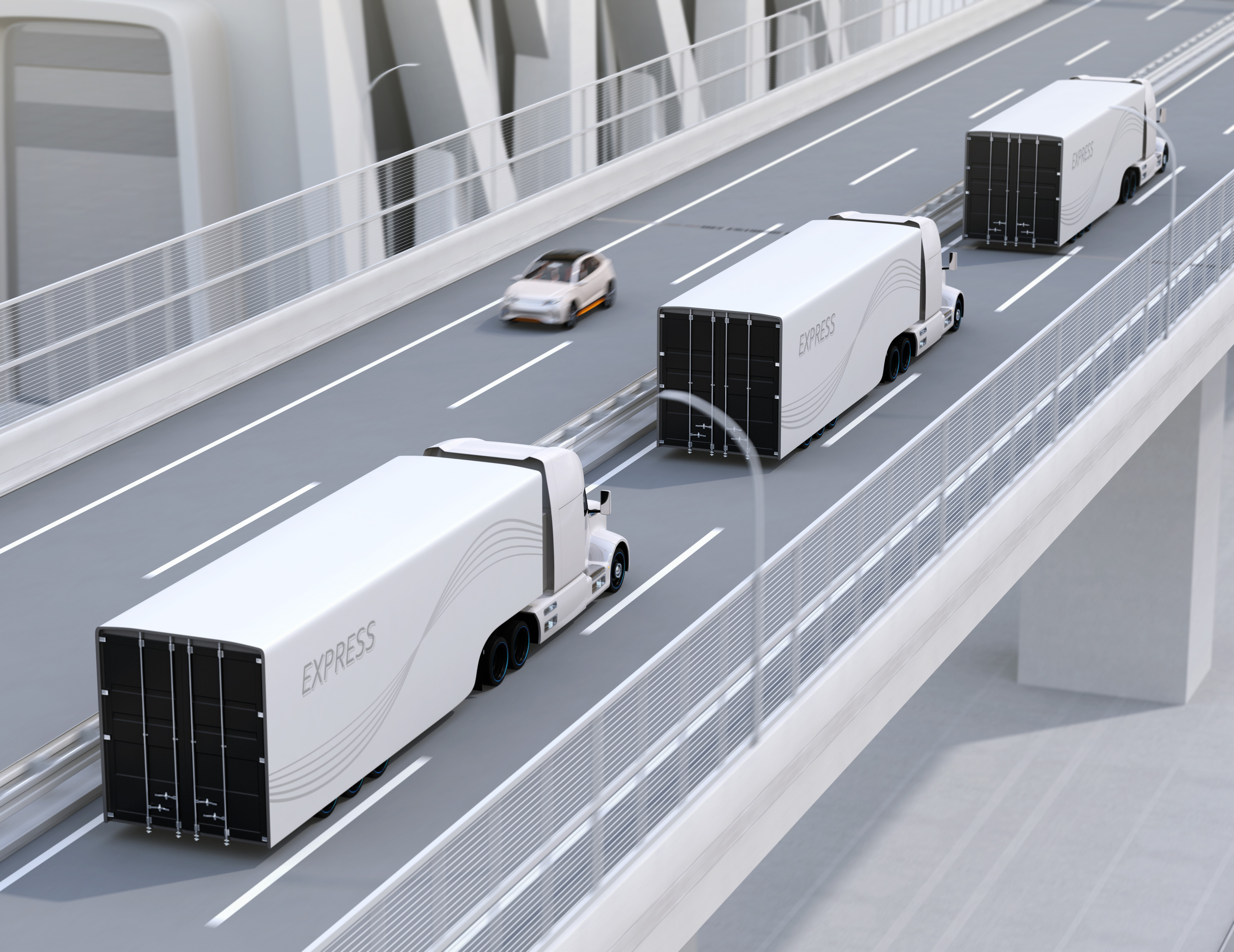 多國廠商正投入研發貨運自駕系統。（東方IC）