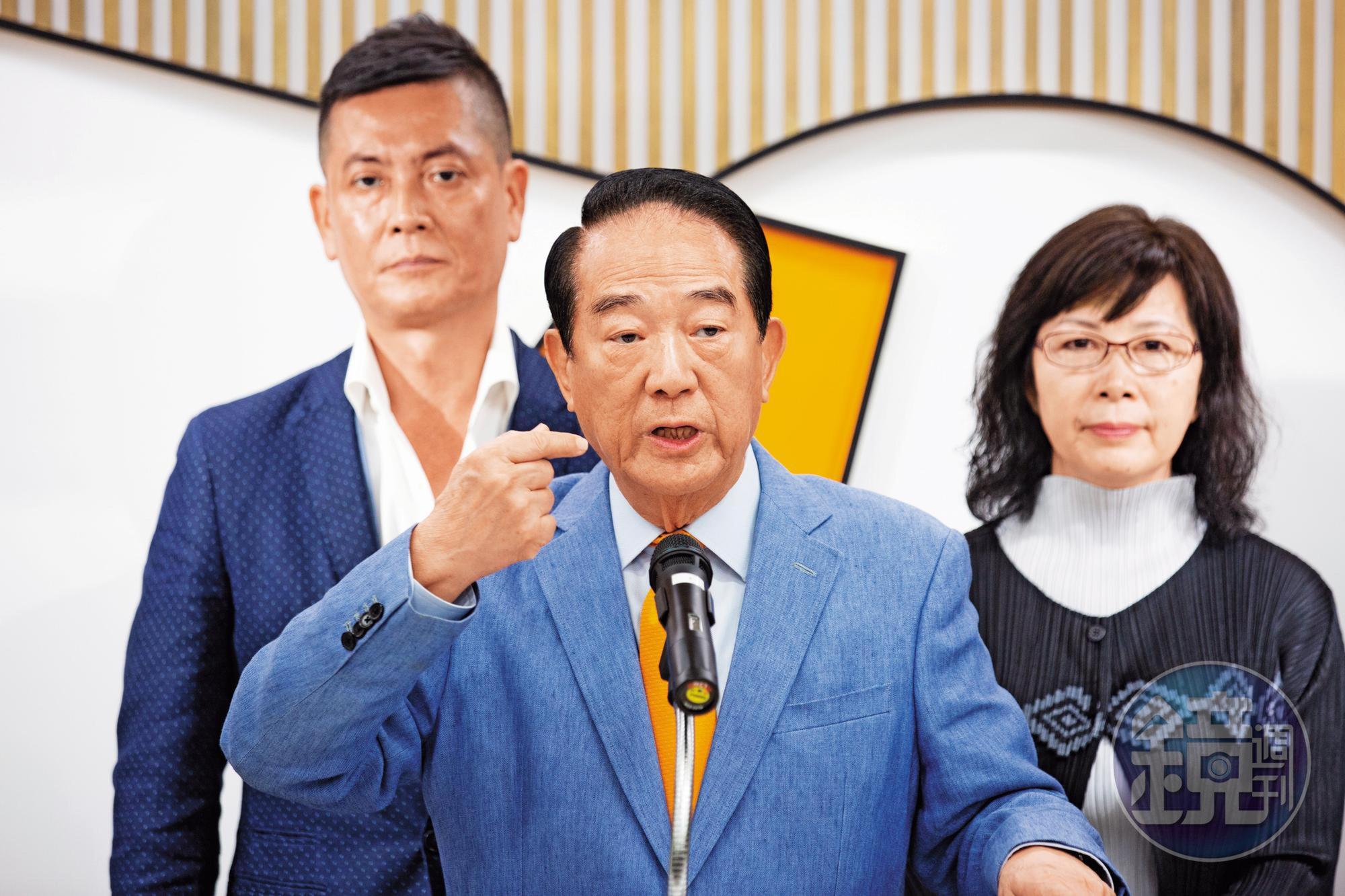 親民黨為了保住立法院不分區席次，需要母雞帶頭，一般預料高齡77歲的的宋楚瑜，將會四度掛帥出戰。