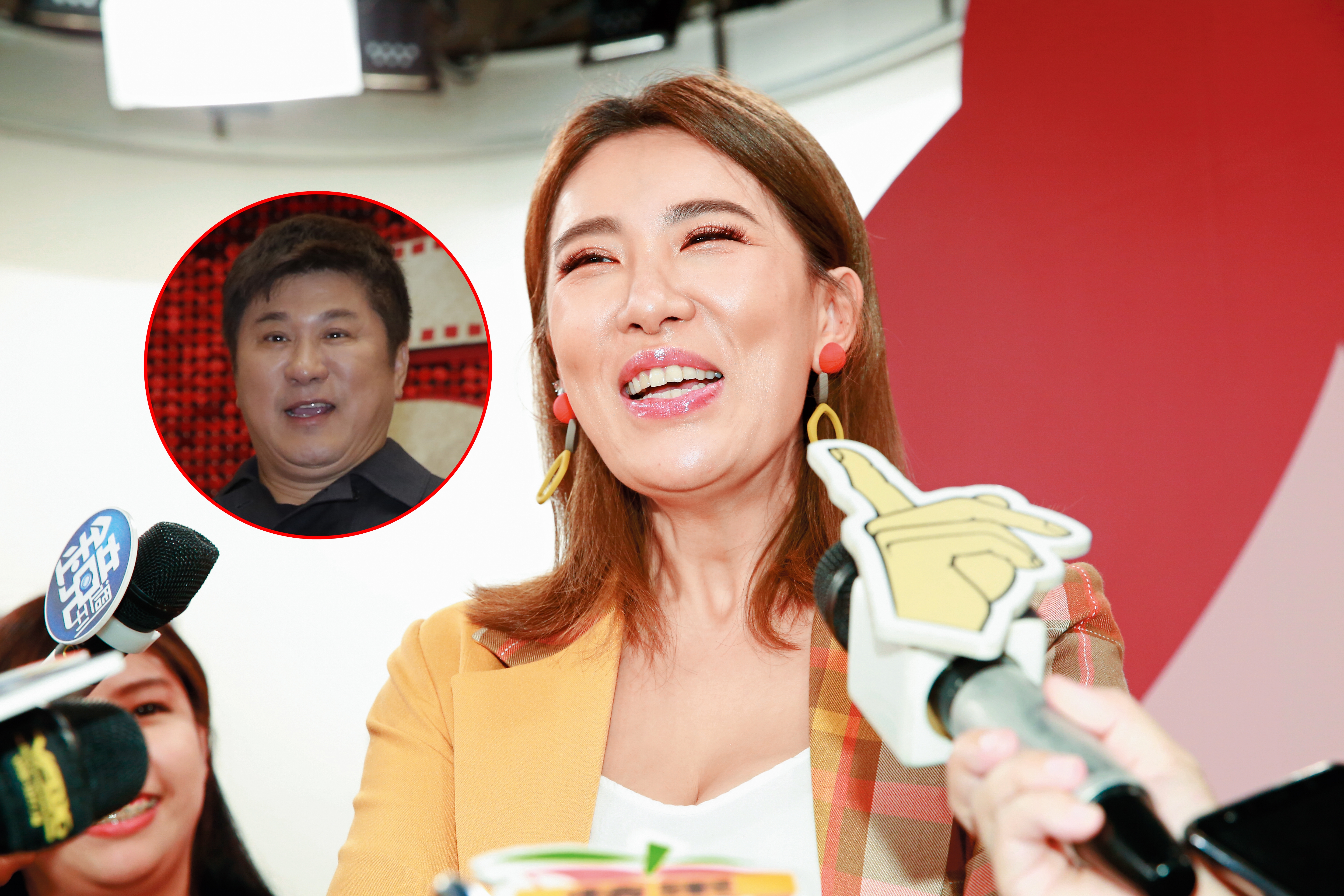 關於民間盛傳的割胃傳說，小禎倒是吭也不吭一聲！只能說李進良跟丁春霆神救援，讓她爽到跟胡瓜（小圖）撞臉。