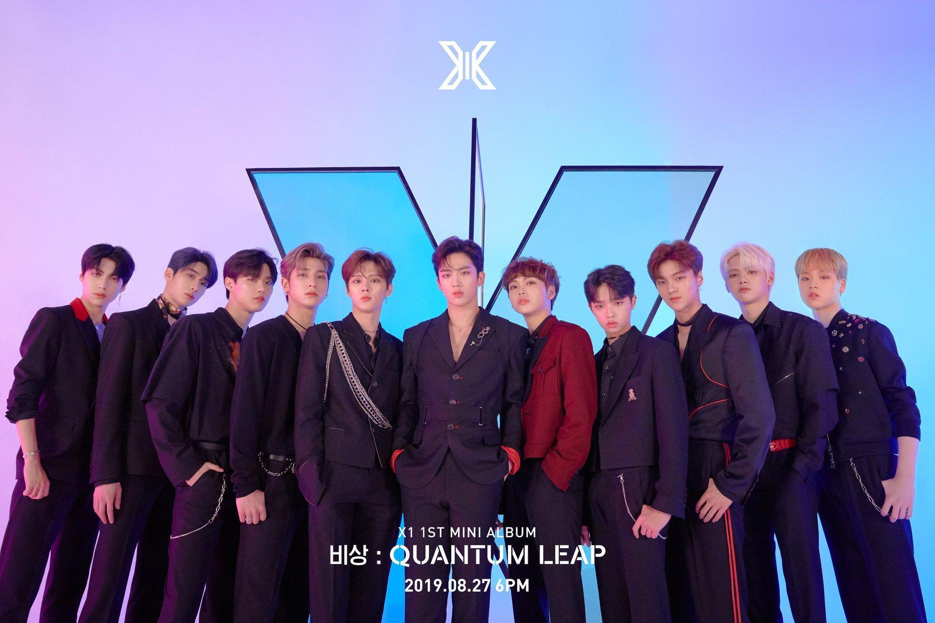 因為《PRODUCE X 101》出道的X1,因為節目涉造假,被質疑有人不符合出道資格。(翻攝自X1 FB)
