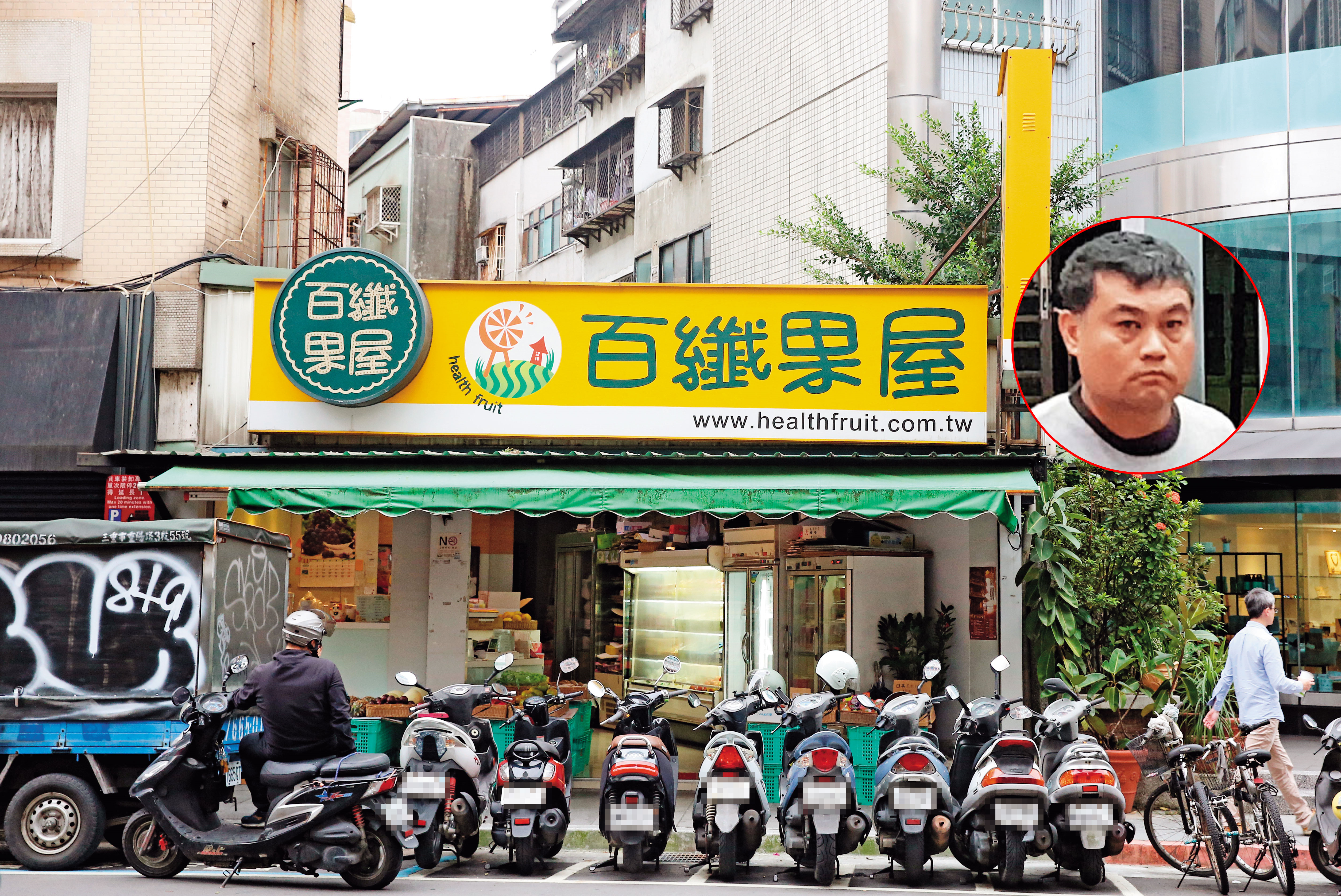 百纖果屋老闆蕭炯桂（右小圖，聯合知識庫）協助潤寅用水果禮盒裝現金行賄8大公司人員，檢調還懷疑蕭協助洗錢滅證。