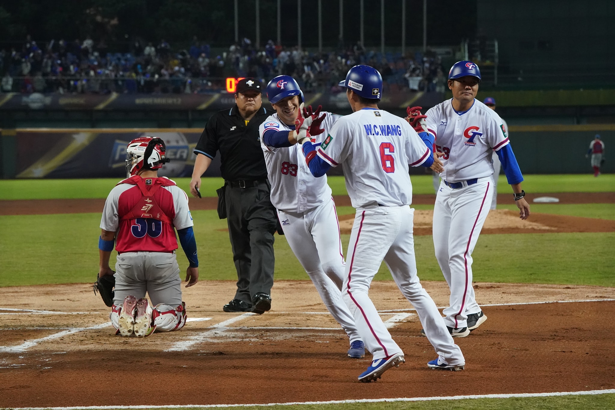 中華隊首戰對上波多黎各，最後以6比1順利擊退對手。（翻攝自世界十二強棒球賽臉書）