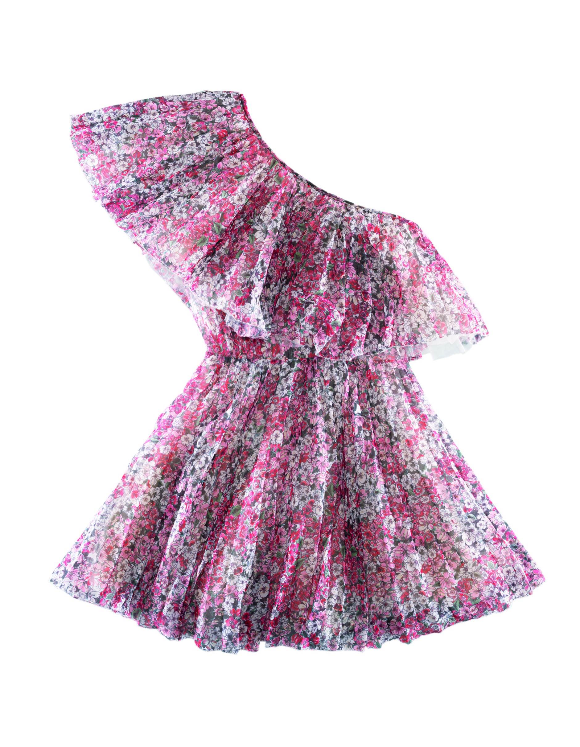 Giambattista Valli X H&M設計師聯名系列單肩洋裝，NT$2,999。（H&M提供）