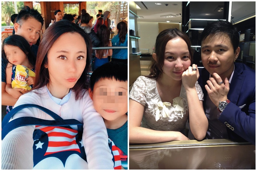 元祖少東張邵緯（右圖右）外遇多年，本刊踢爆情婦就是大黑松小倆口的千金邱威樺（右圖左）。（讀者提供）