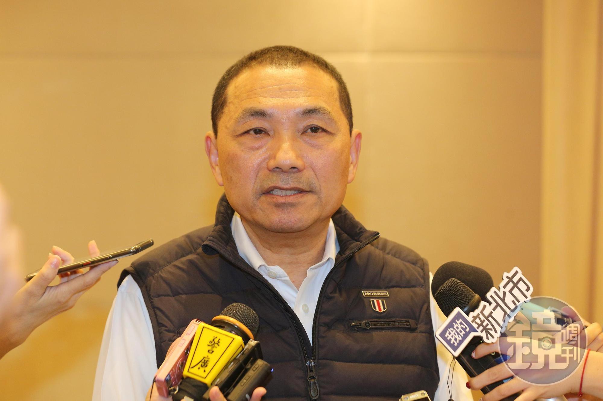 媒體聯訪時侯友宜對於韓國瑜16、17日到新北造勢，也以市政優先、行程會很多避談。