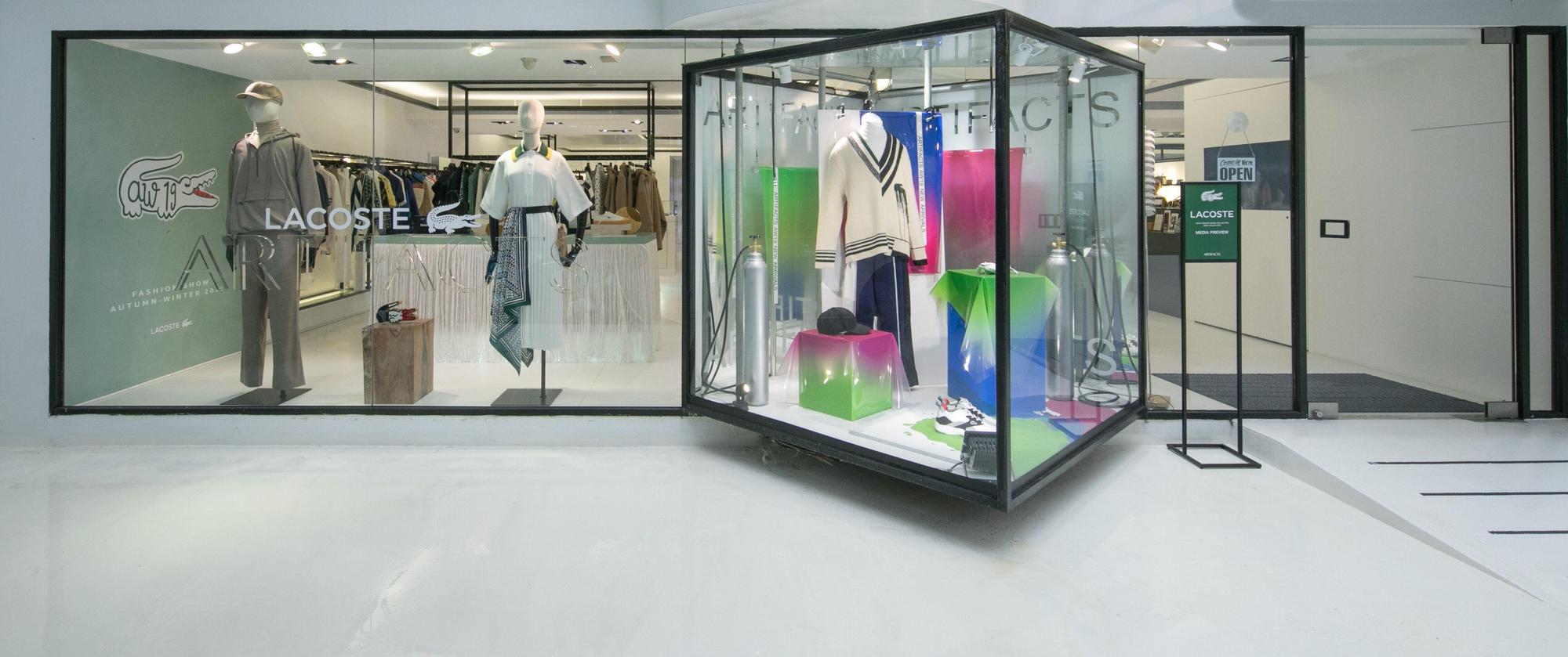 這次LACOSTE的2019秋冬新款與秀款，在ARITACTS獨賣。（LACOSTE提供）