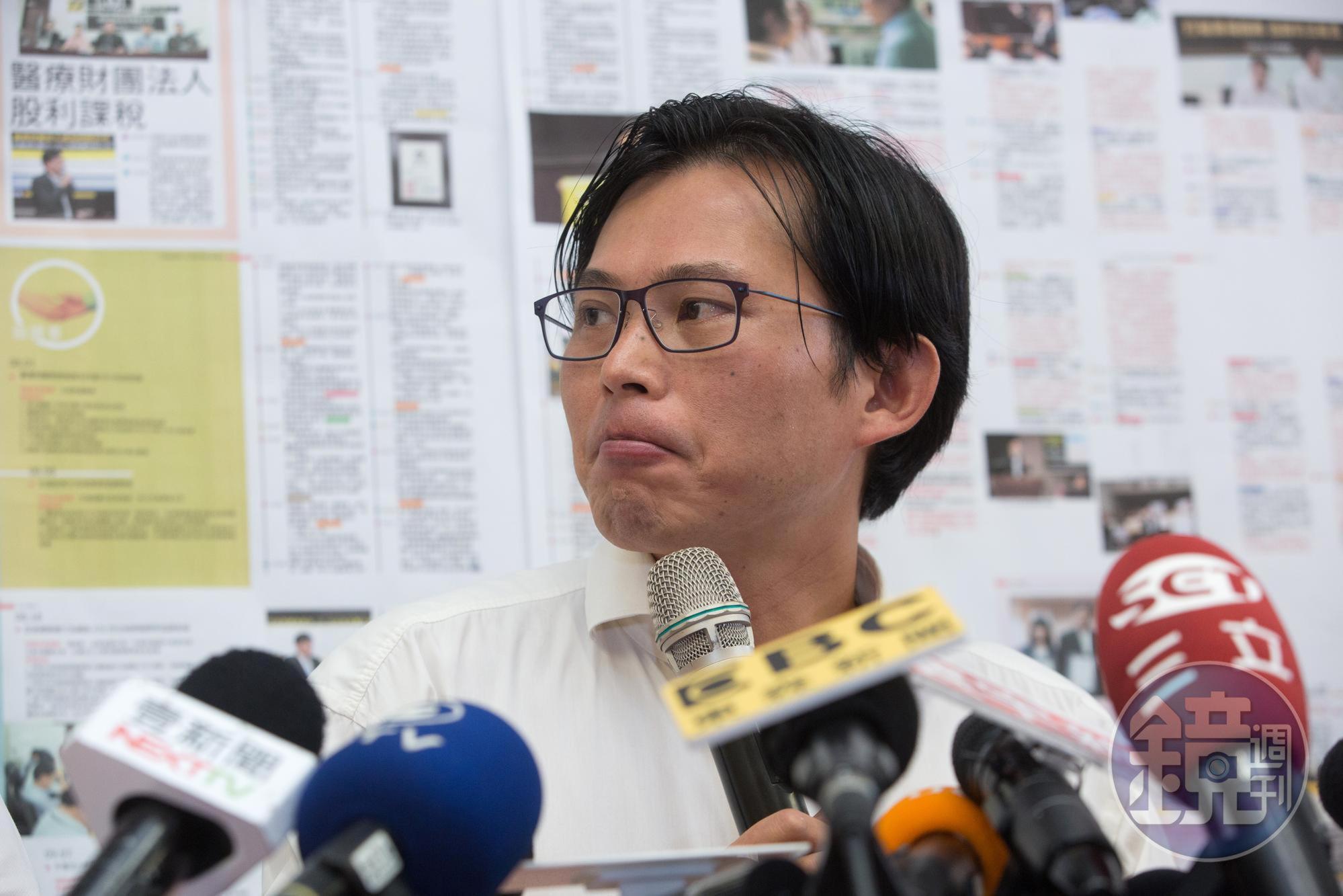 蔡壁如受訪時也談到不分區立委問題,「據說時力把黃國昌(圖)列在不分區4至6名,這其實有點危險。」(本刊資料照)