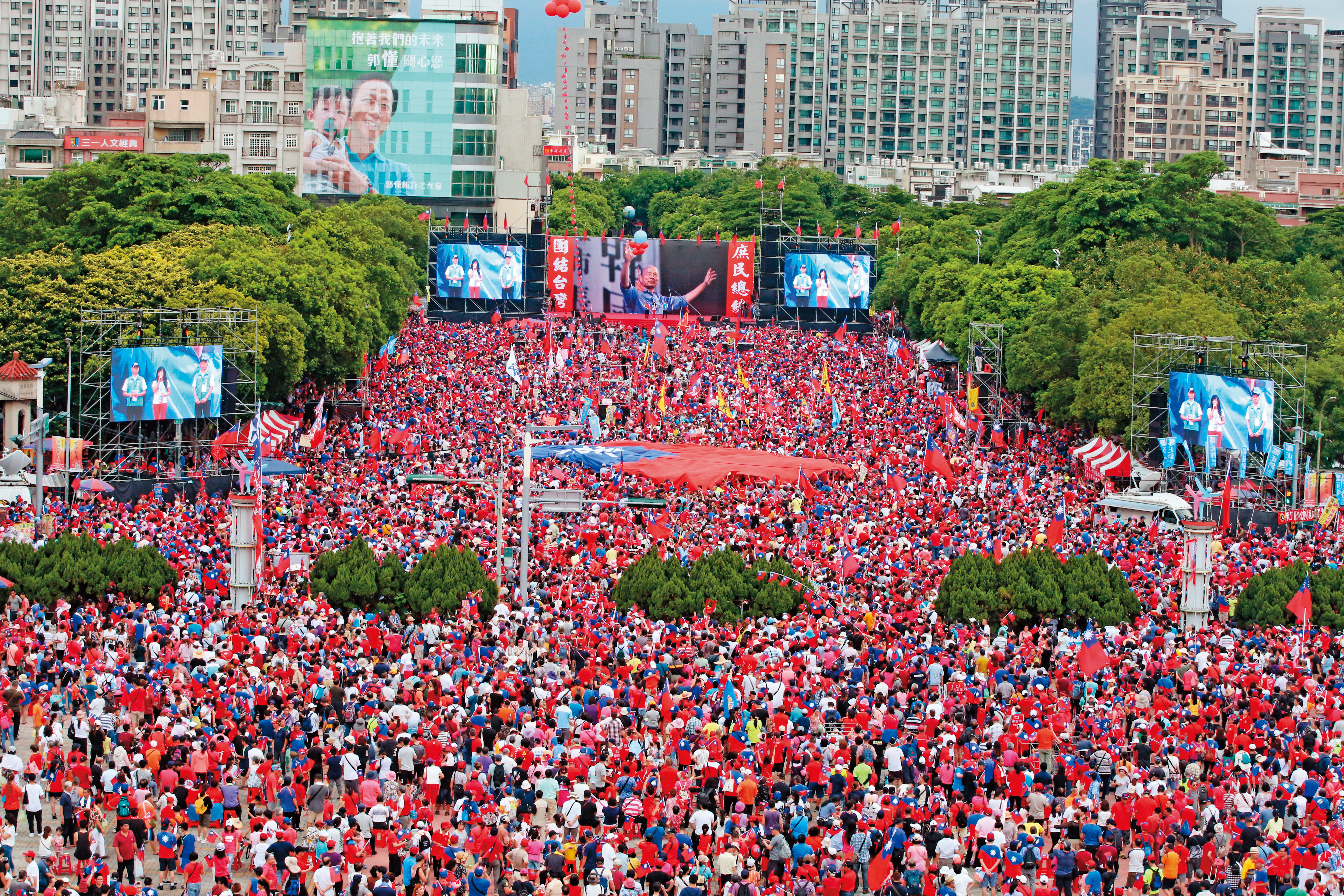 對許多國民黨的支持者來說，韓國瑜是讓他們再度一起站出來的理由。