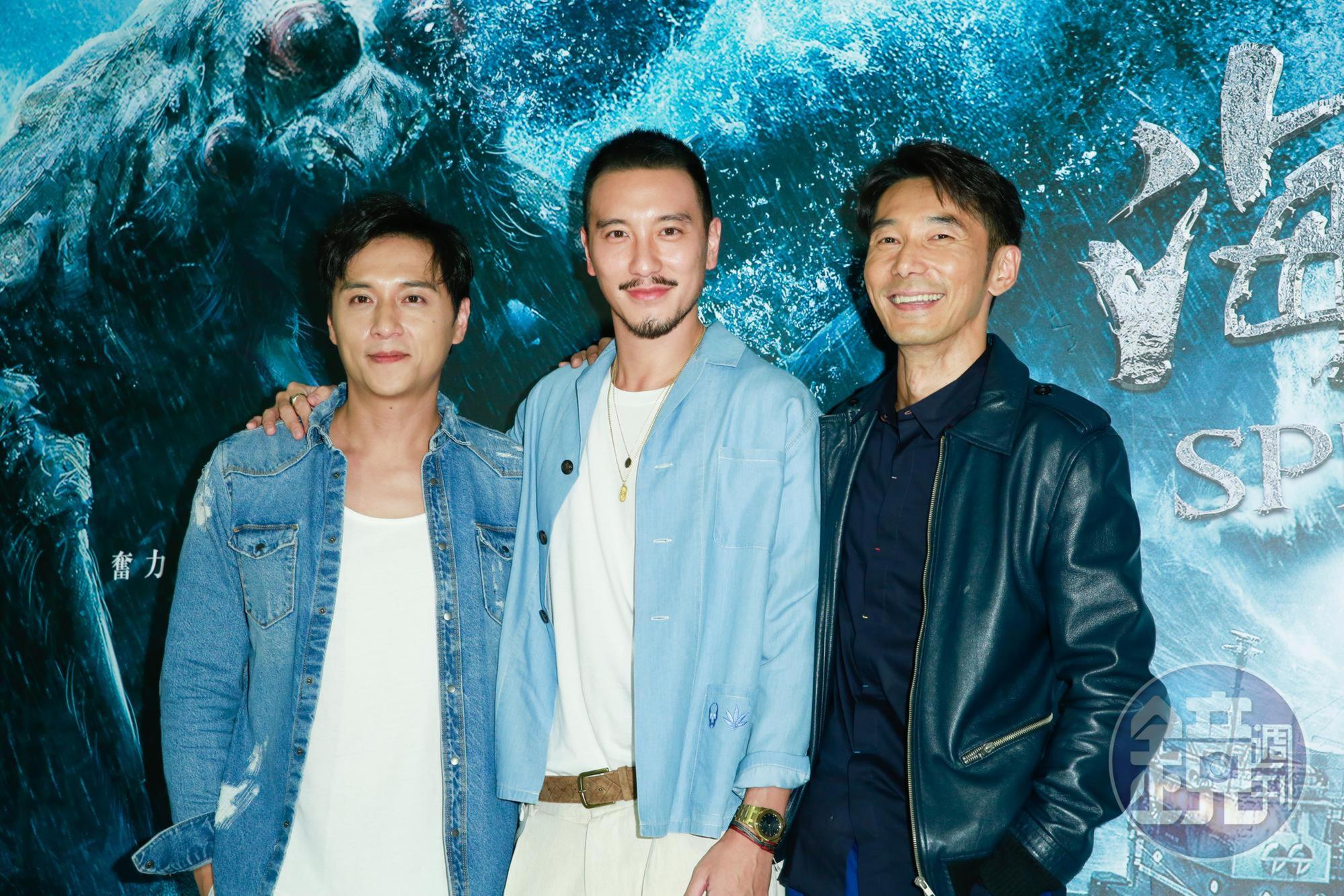 鄭人碩(左起)王陽明、李李仁擔任該片男主角,三人之間也有深刻糾葛。