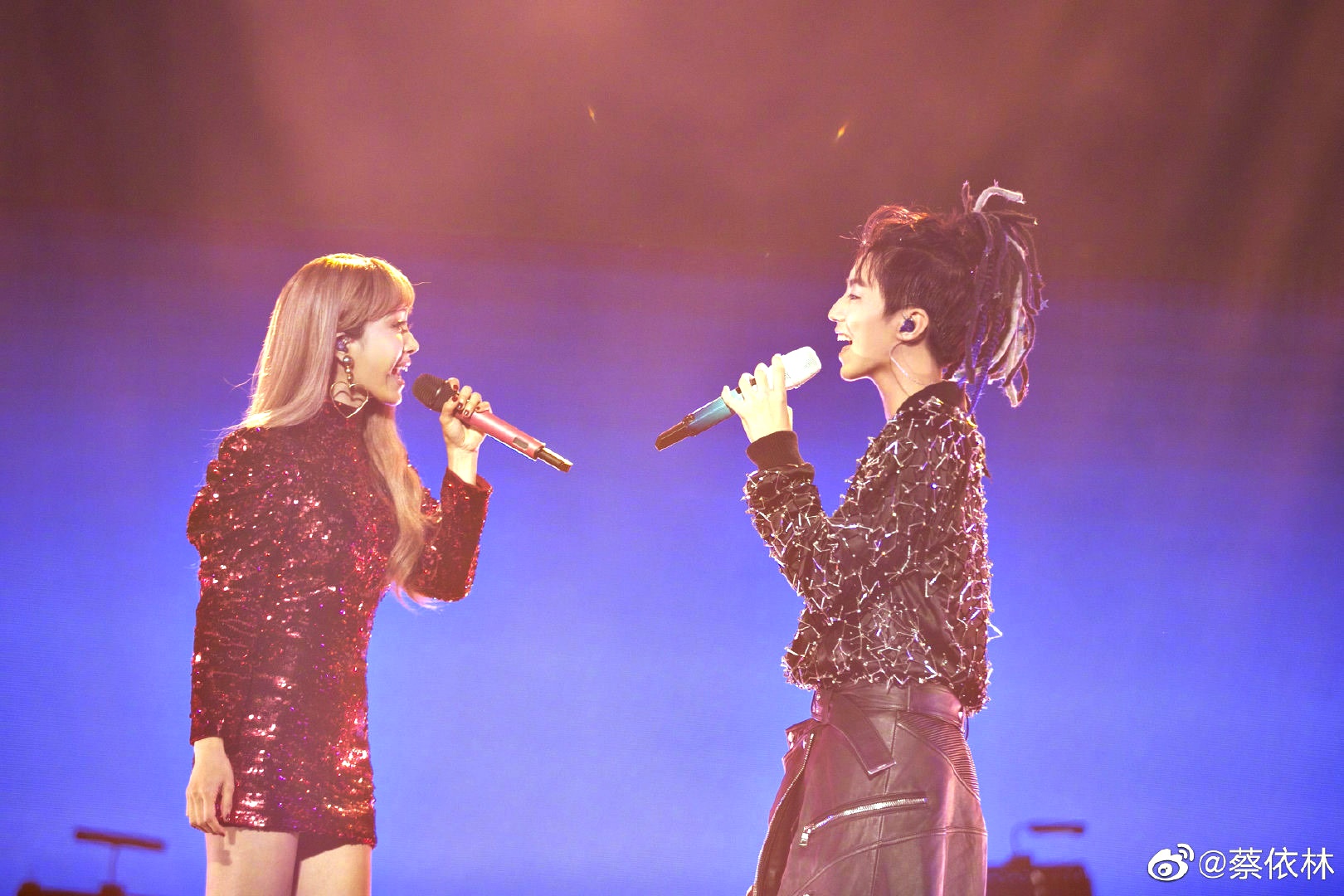 蔡依林1日赴北京為王俊凱演唱會站台。（翻攝自蔡依林臉書）