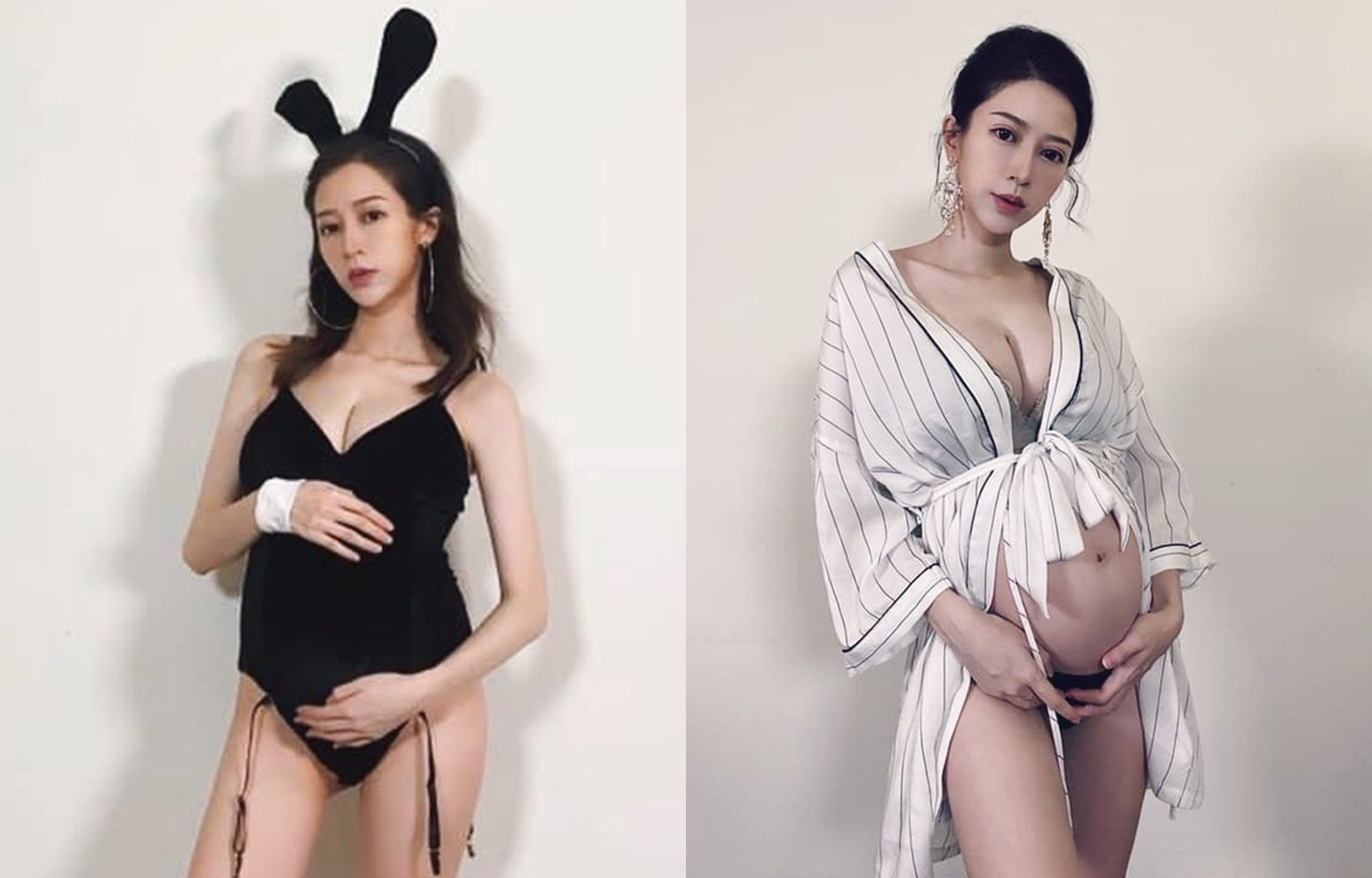 Vivian四肢纖細，臉蛋看不出已經懷胎九月。（艾迪昇傳播提供）