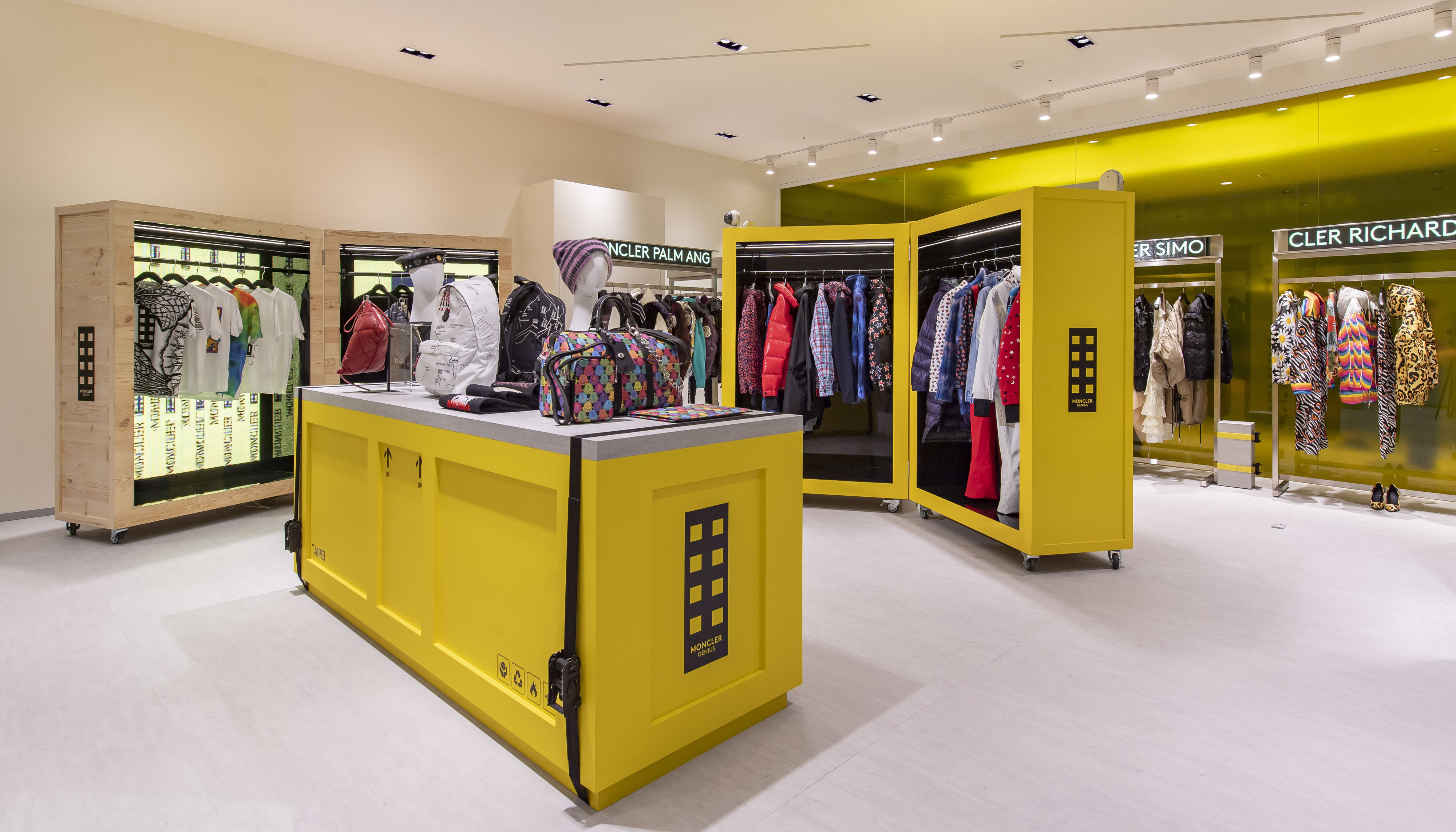 MONCLER Genius台灣限時概念店中聚集了七個系列。（盟可睞提供）
