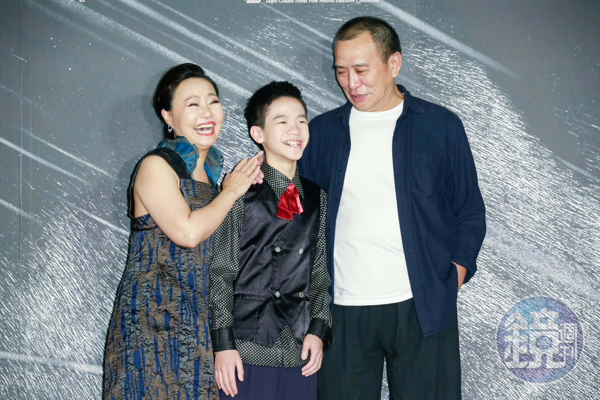 呂雪鳳(左起)、李英銓、張作驥入圍本屆金馬獎女主角、男配角及導演獎,呂雪鳳深怕已合作3次的張作驥不再找她拍片。
