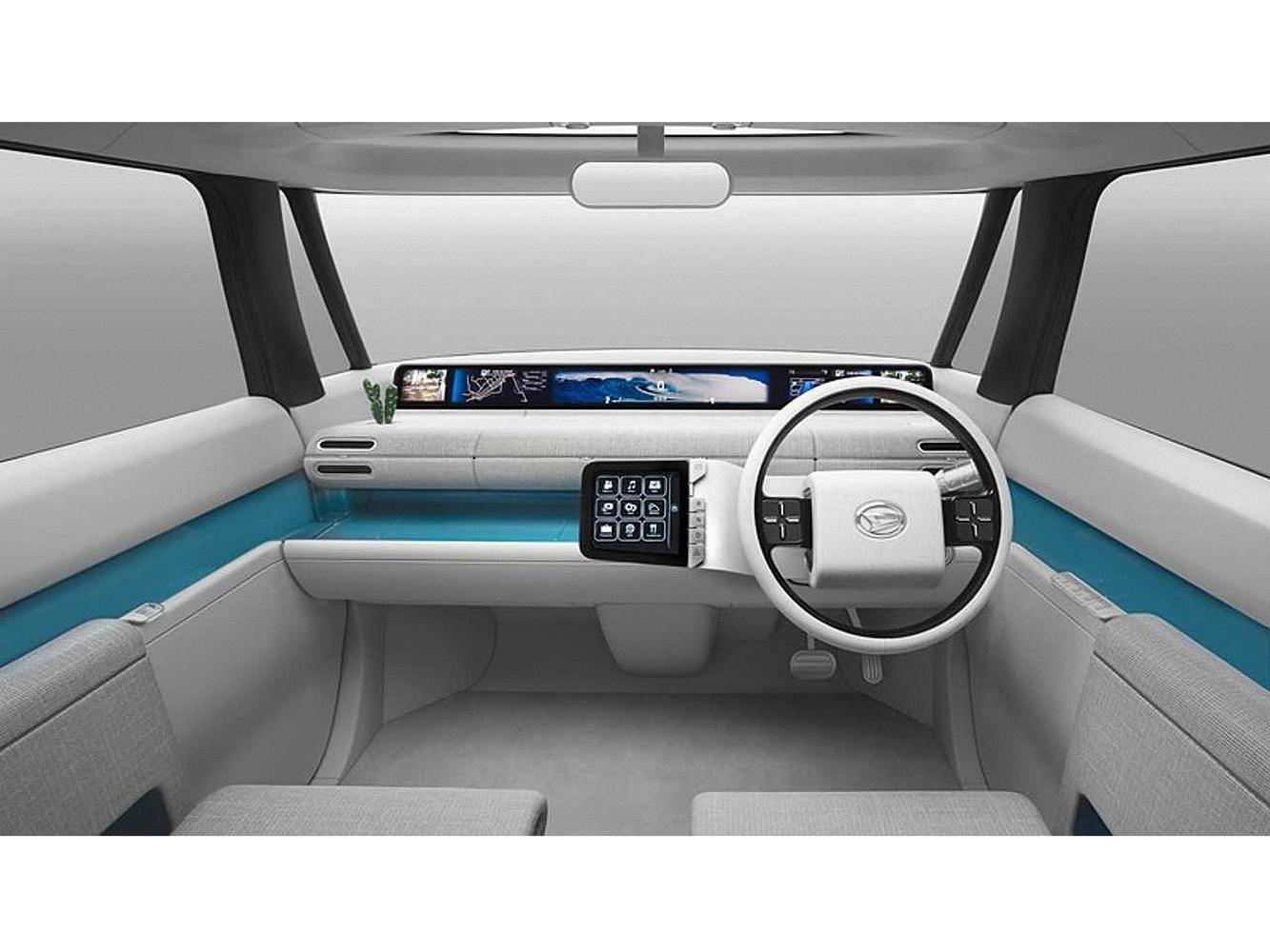 極度簡約的駕駛艙，符合車廠所強調的「友好感」精神。（DAIHATSU提供）