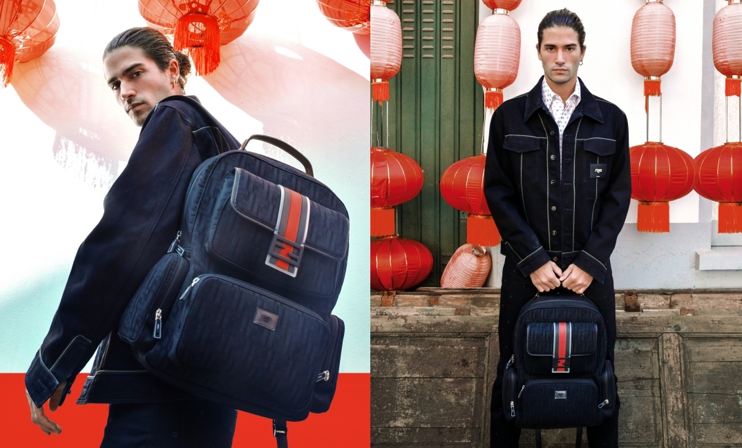FENDI早春推出Baguette Pack後背男包，主打功能性。（FENDI提供）