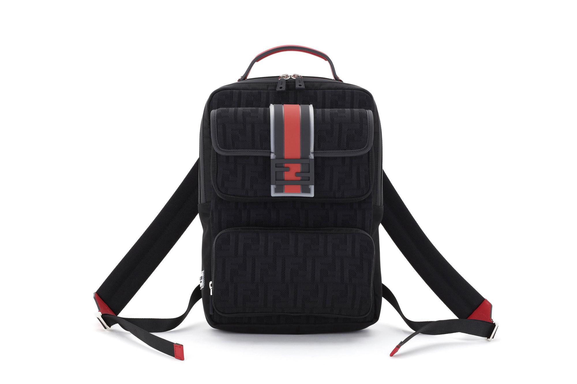 FENDI Baguette Pack早春FF Logo款。NT$59,900(FENDI提供)