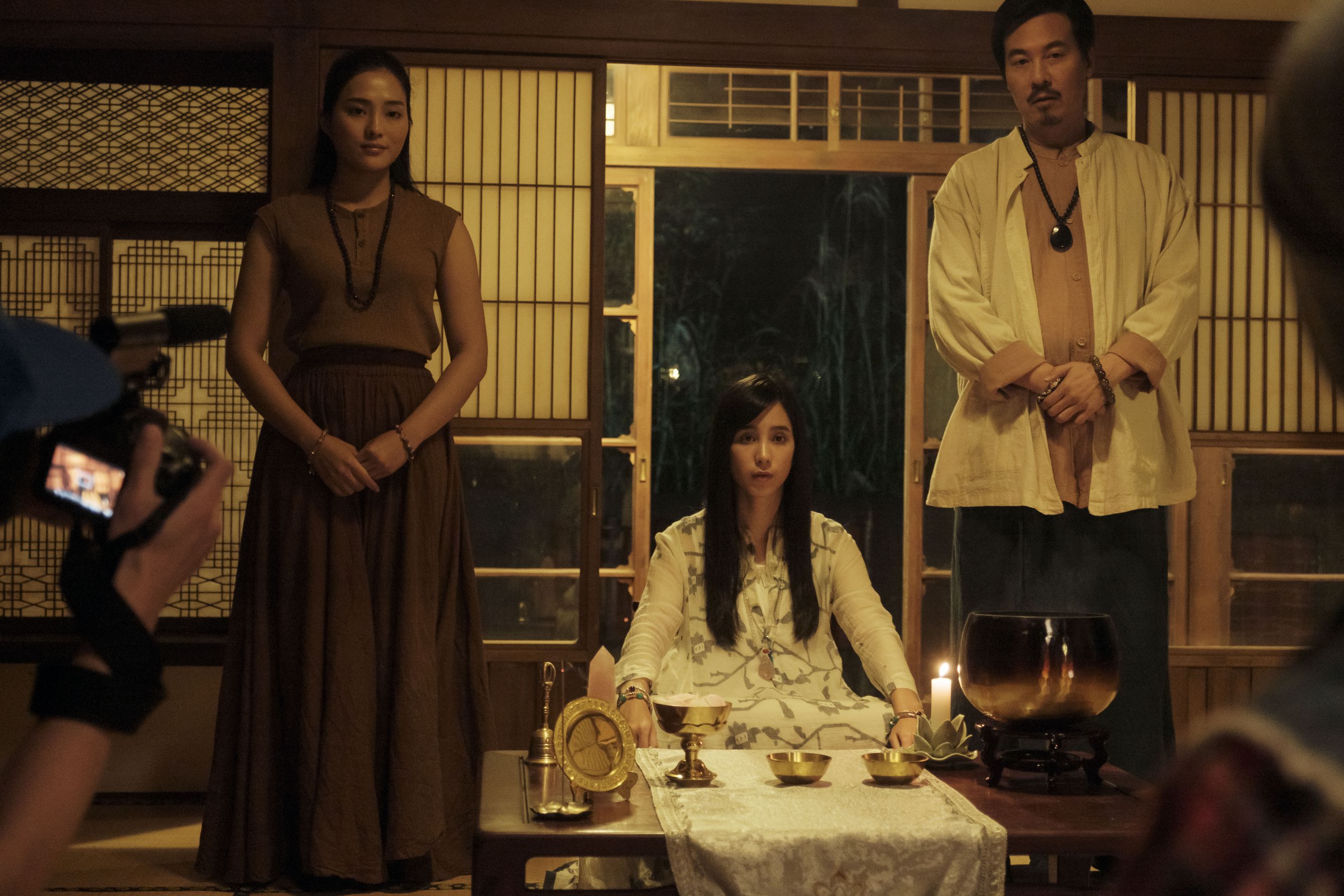 温貞菱在《通靈少女2》飾演仙姑一角，更因而改吃素。（公視提供）