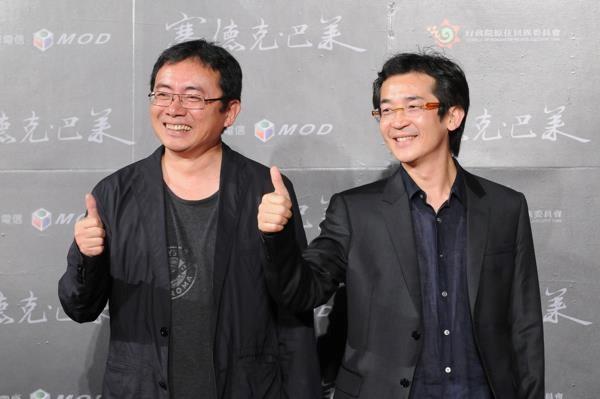 電影監製黃志明（左）是導演魏德聖（右）多年工作拍檔。（翻攝自果子電影臉書）