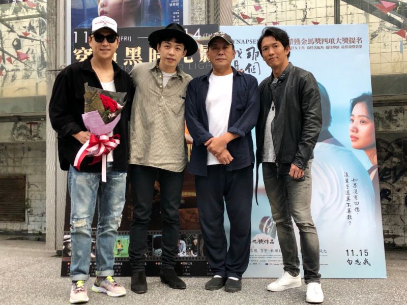 張作驥與《醉‧生夢死》的3位子弟兵李鴻其、黃尚禾與鄭人碩4年後首度合體。（海鵬）