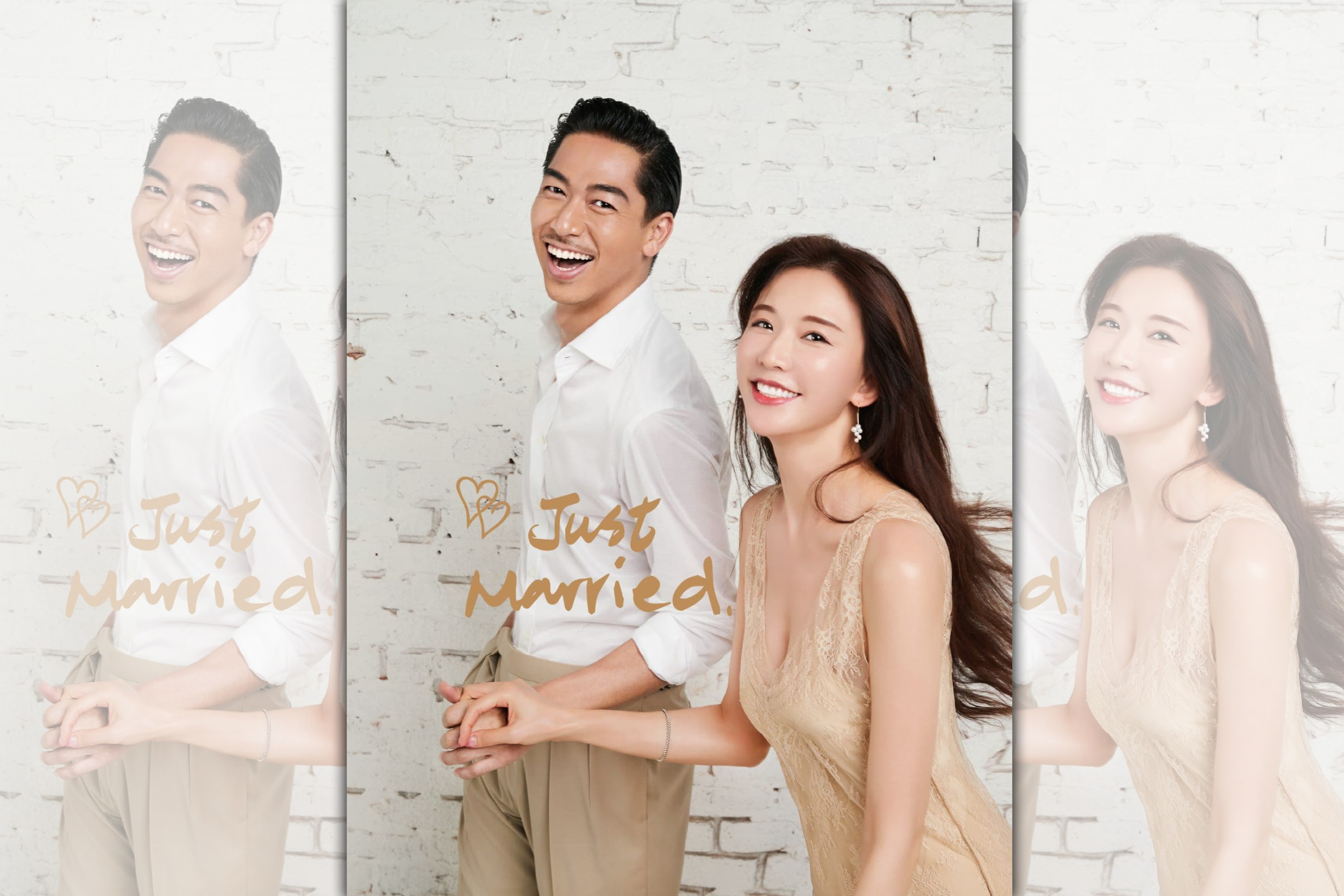 林志玲特別贈送夫妻倆同框的恩愛照給預購年曆的粉絲，讓粉絲收到都超級驚喜。（林志玲工作室提供）