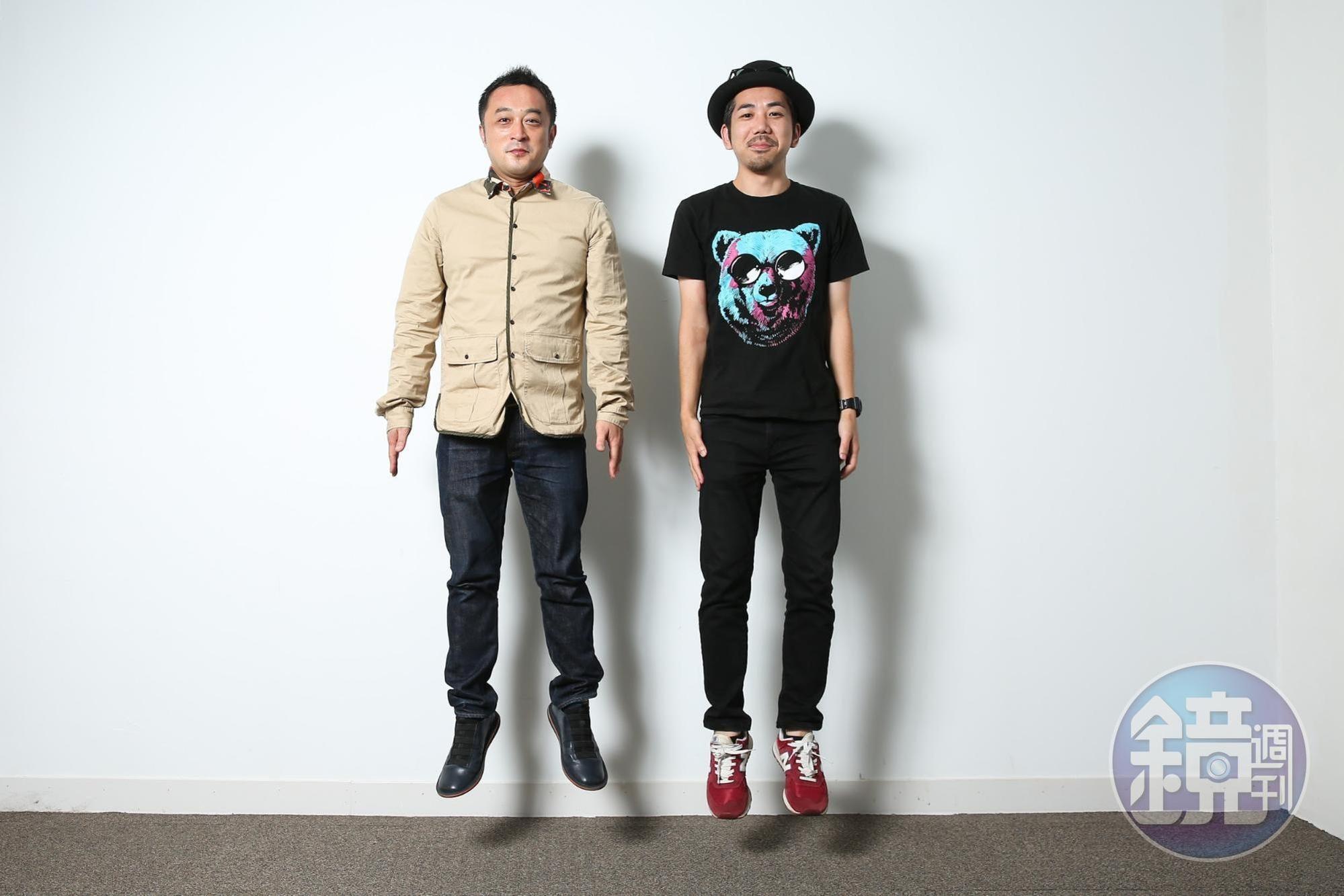 淺沼直也（右）形容與中泉裕矢（左）的關係，比起摯友更像戰友。