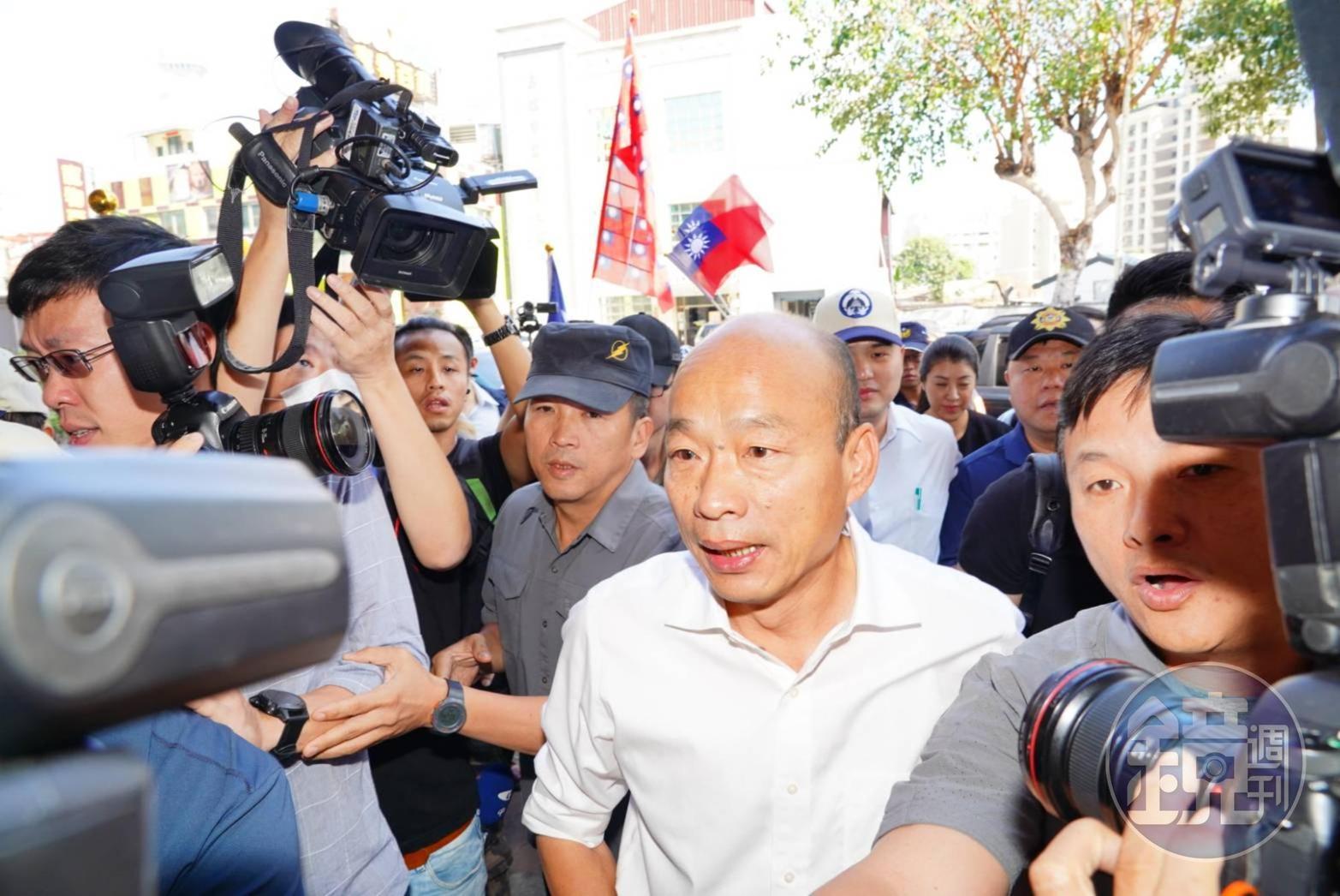 韓國瑜表示「蔡賴配」是政治考量,像「武大郎跟潘金蓮蓋一條棉被」。