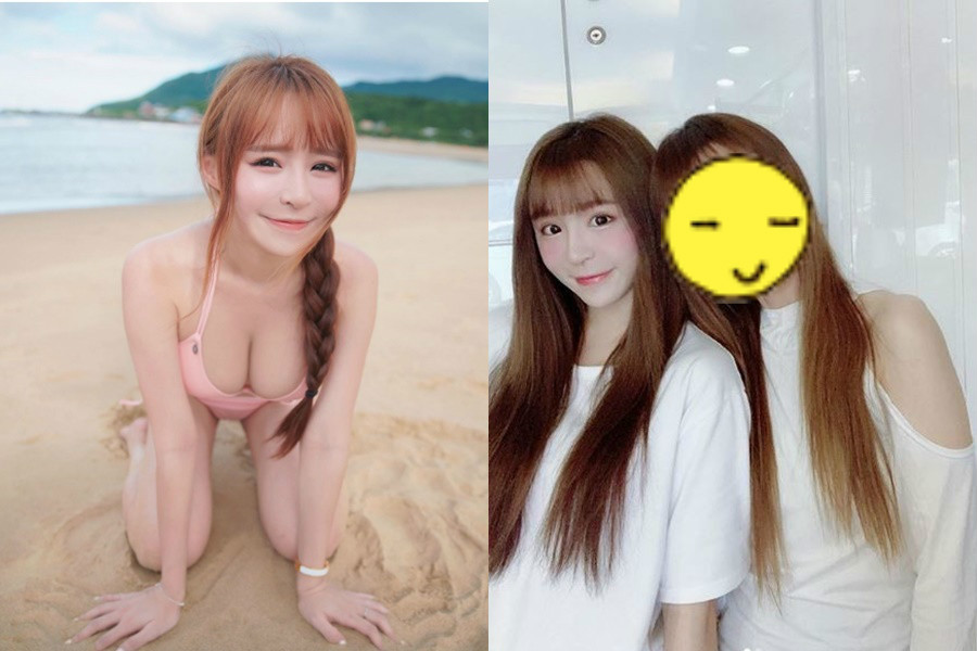 元元（左圖、右圖左）在社群網站分享母女合照。（翻攝自元元IG）