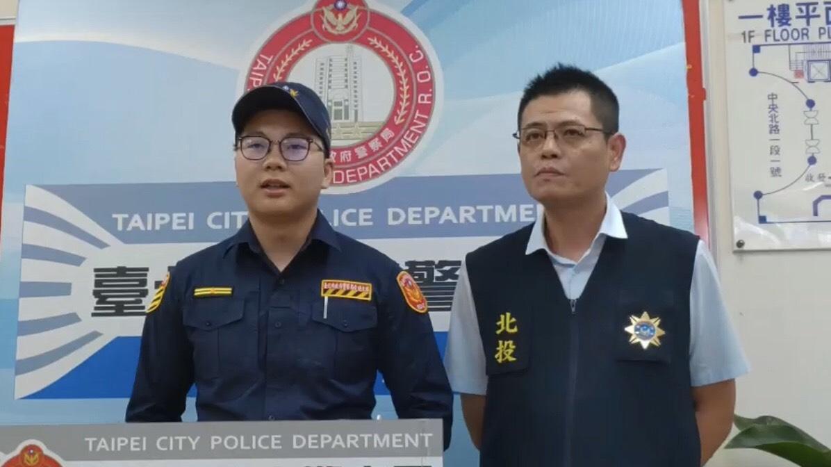 北投分局交通分隊長楊宗儒說明案情。(翻攝畫面)