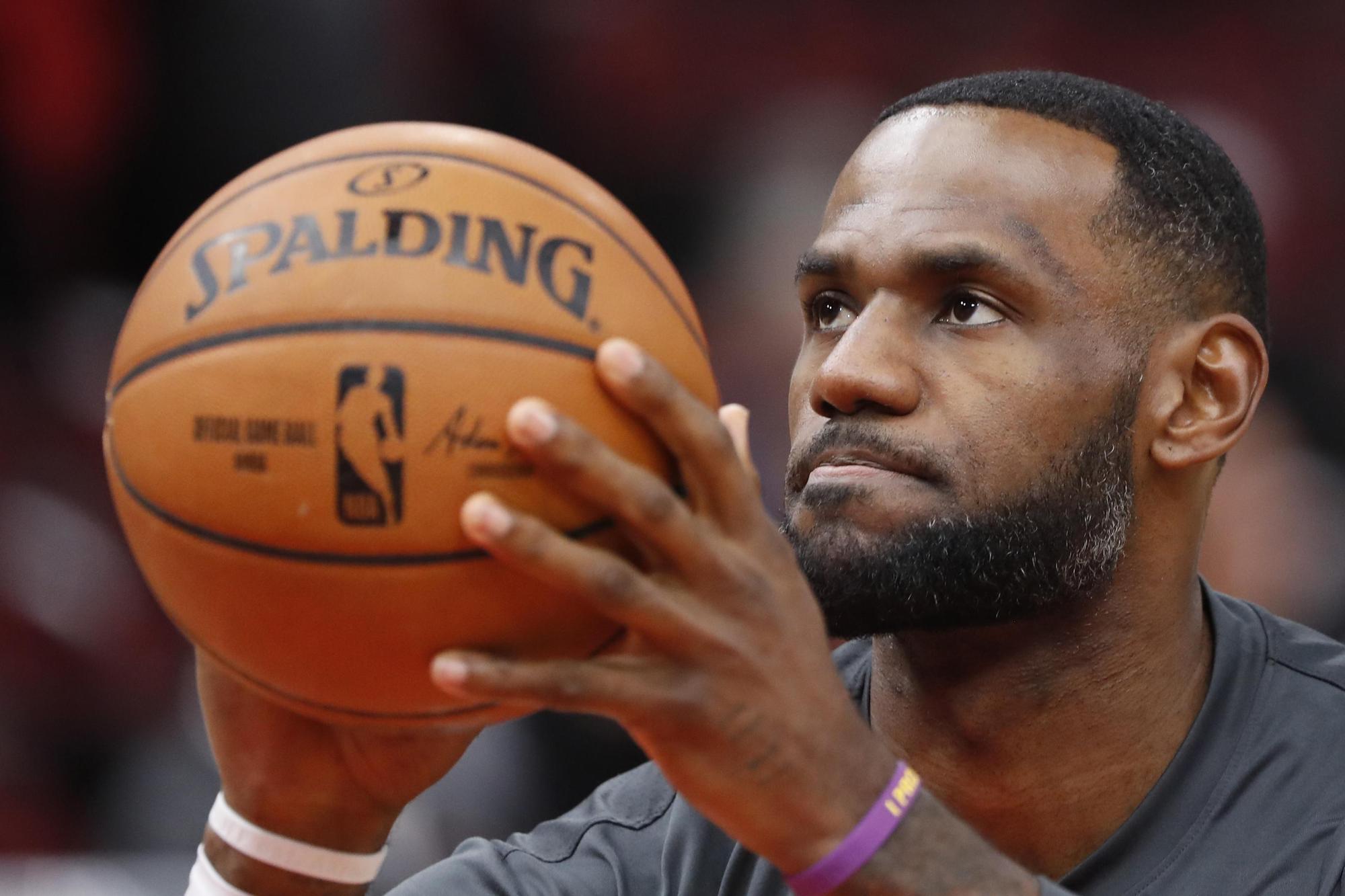 NBA湖人隊當家球星LeBron James對比賽細節有令人稱奇的記憶力。（東方IC）