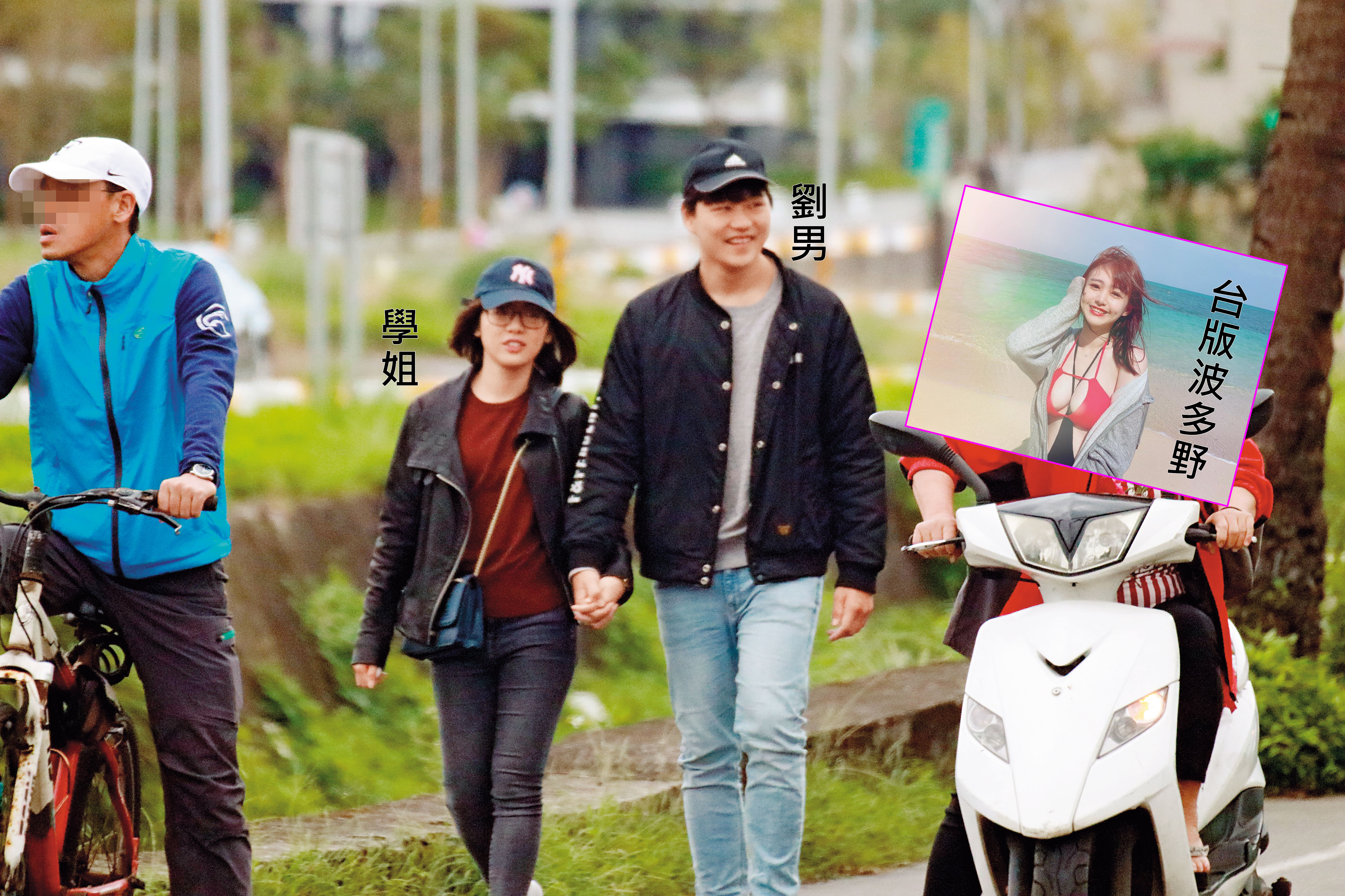 友人爆料，「學姐」黃瀞瑩新男友過去都與正妹交往，其中一任女友就是「台版波多野結衣」王緒緒。