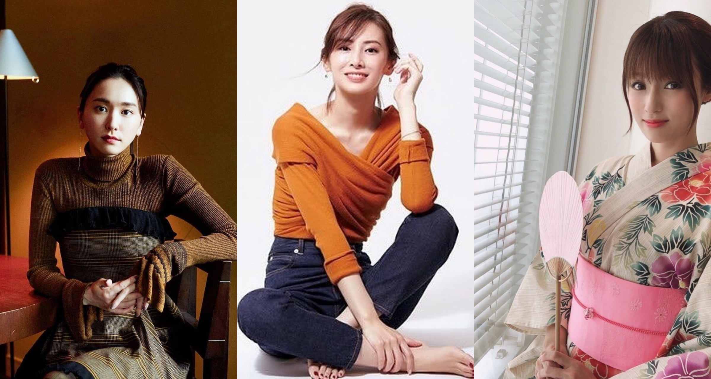 日本網站公布30代最美女星排行榜，北川景子、深田恭子與新垣結衣是前3名。（網路圖片）