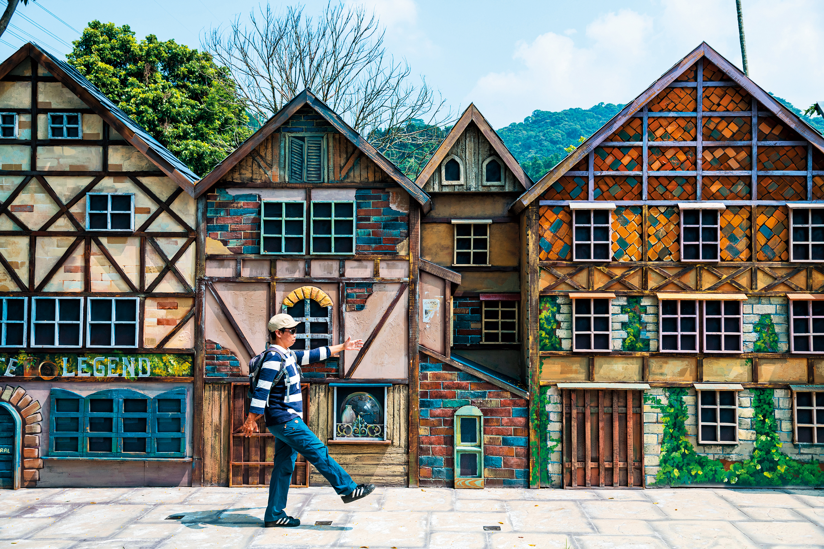 立體4D彩繪的歐式小屋，精緻可愛。