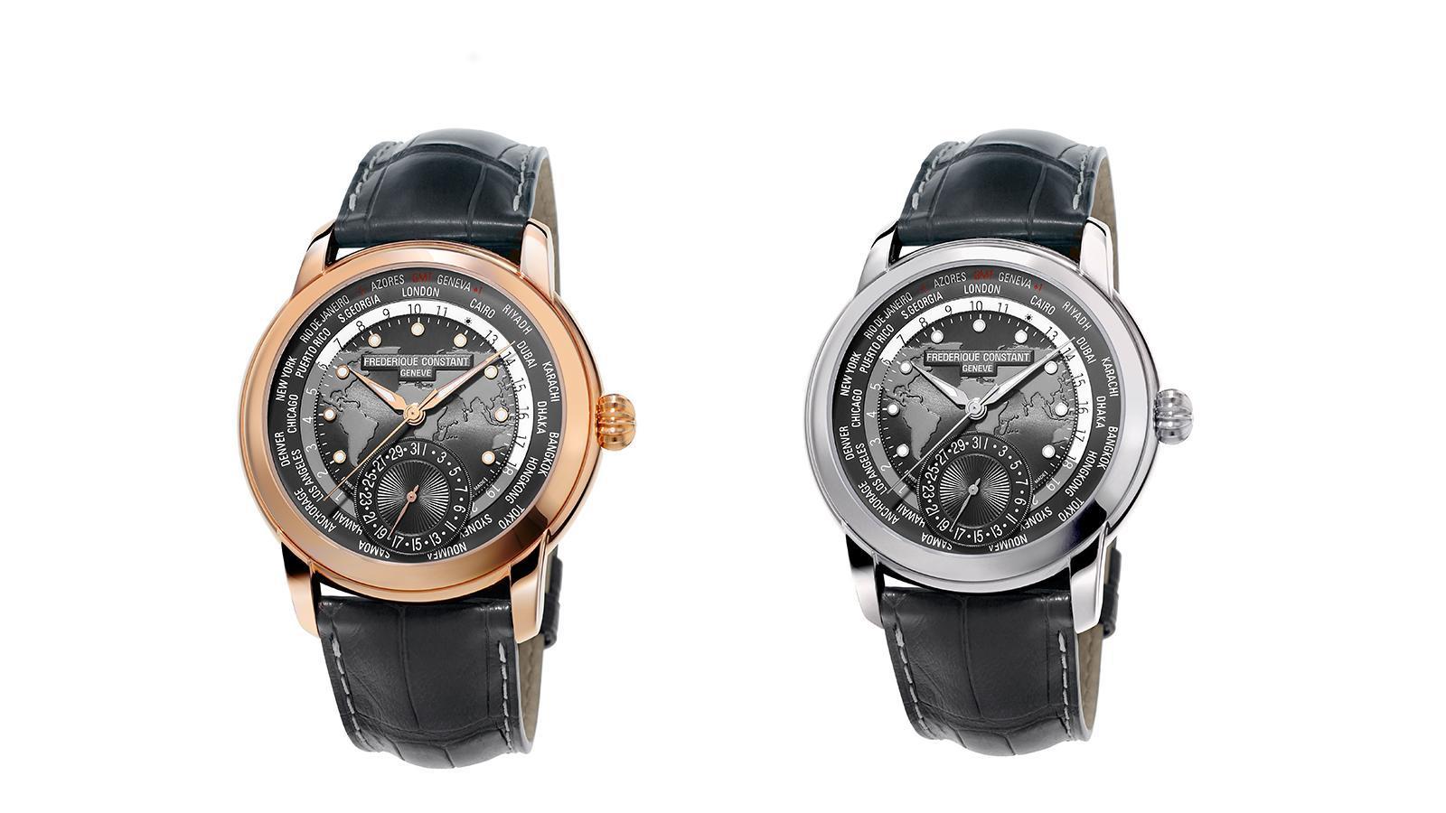 康斯登Classic Worldtimer Manufacture世界時區，錶徑42mm，PVD玫瑰金NT$ 146,000、不鏽鋼NT$ 133,000。